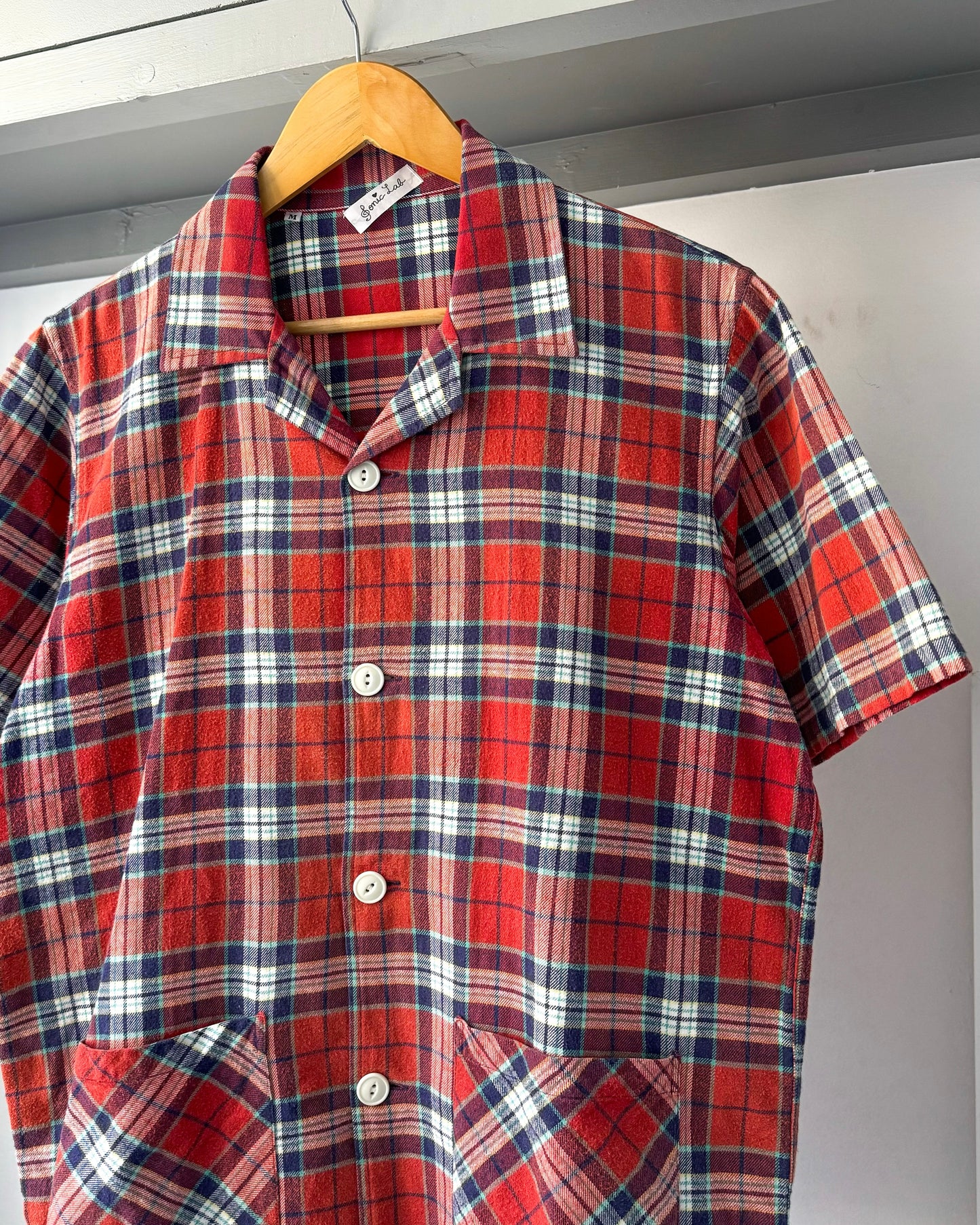 Plaid Boxy Shirt (~M~)