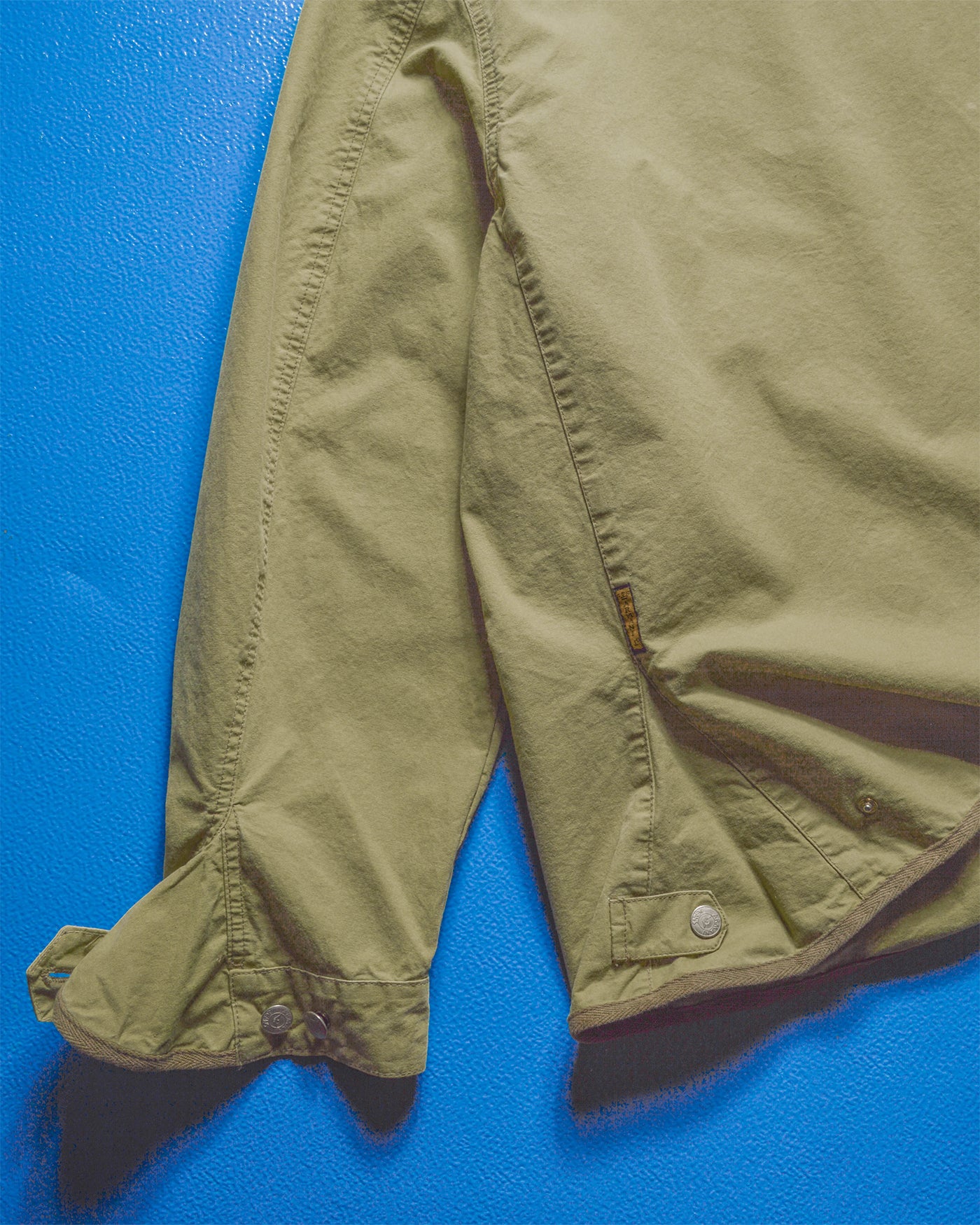 90s Beige Trim Gusseted Short Work Coat / Jacket (~XL~)