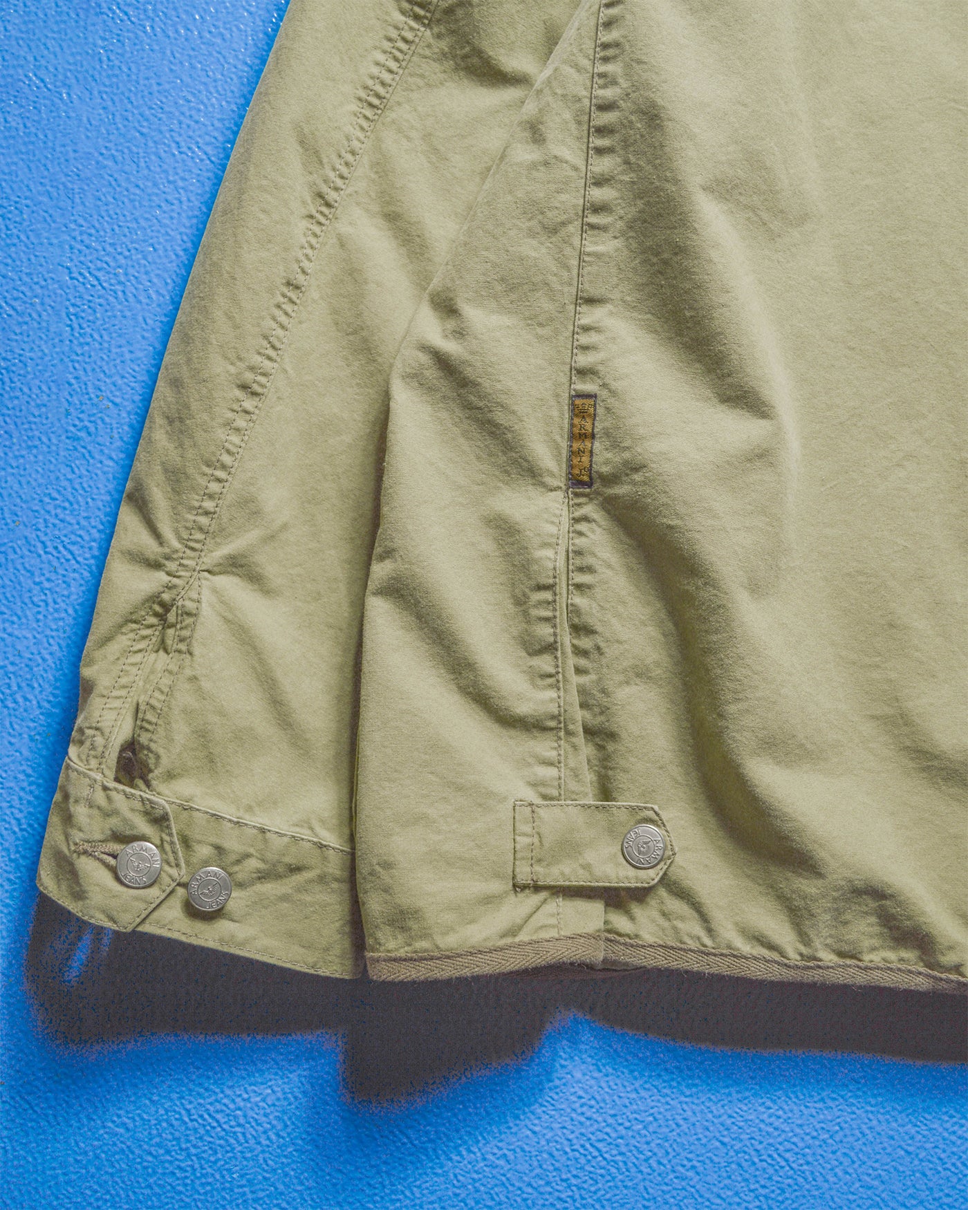 90s Beige Trim Gusseted Short Work Coat / Jacket (~XL~)