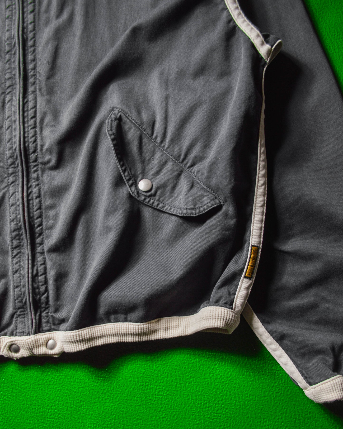 90s Taped Light Bomber Washed Navy Jacket (M~L)