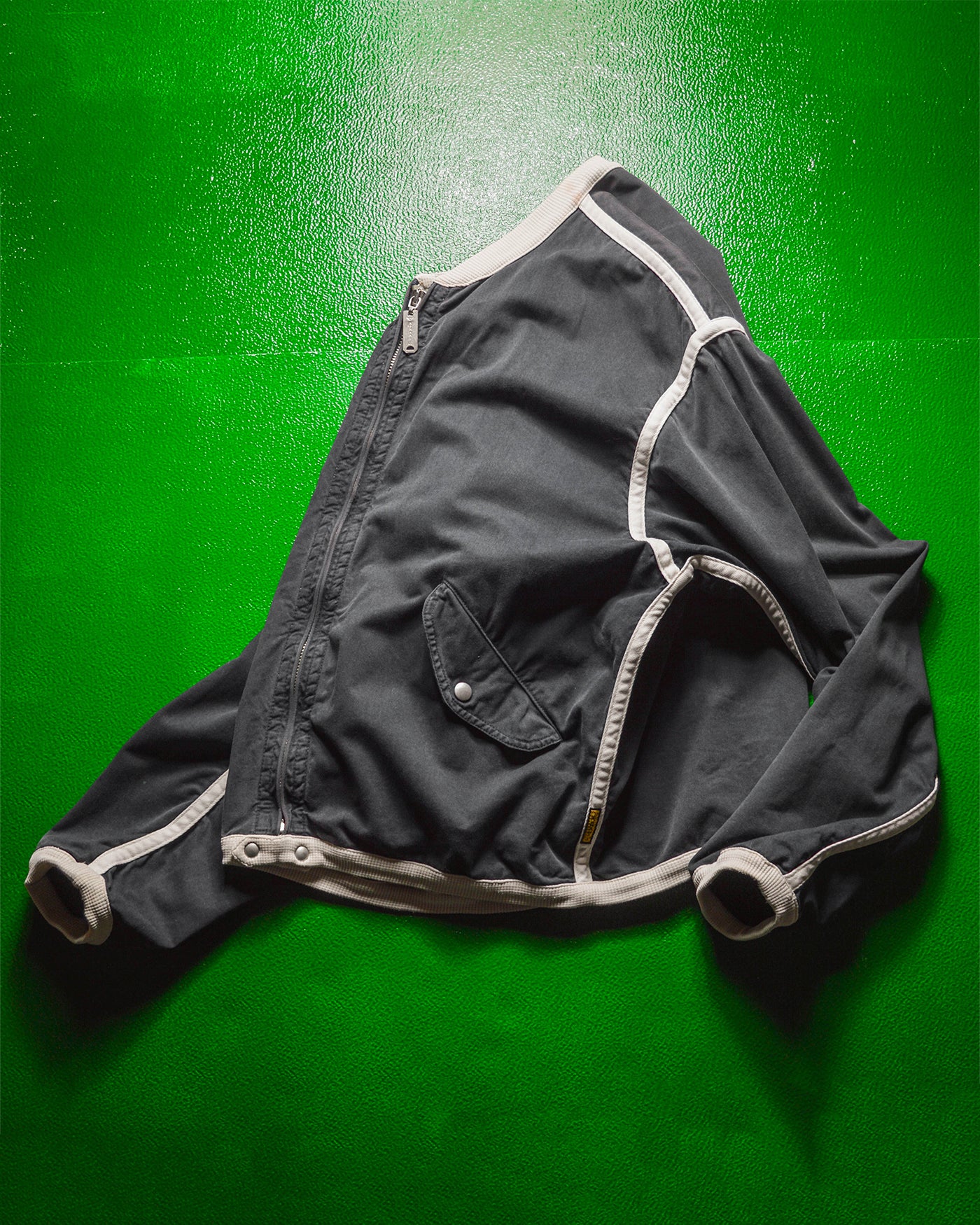 90s Taped Light Bomber Washed Navy Jacket (M~L)