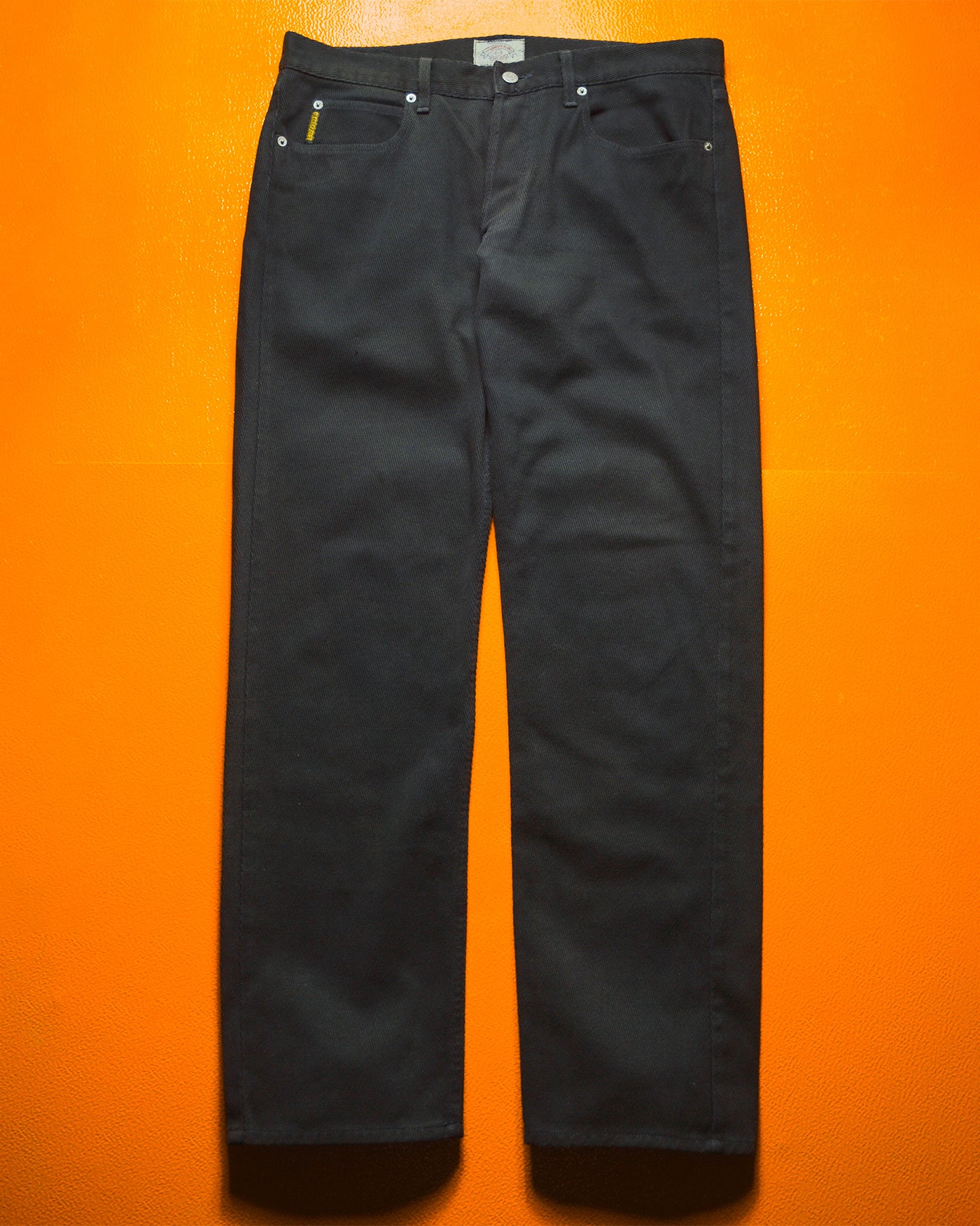 90s Washed Grey Diagonal Weave Trousers (~36~)