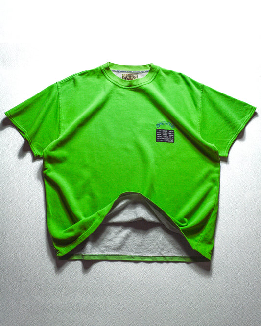Early 90s High Performance Fabric (HPF) Toxic Green Jersey Top (~L~)