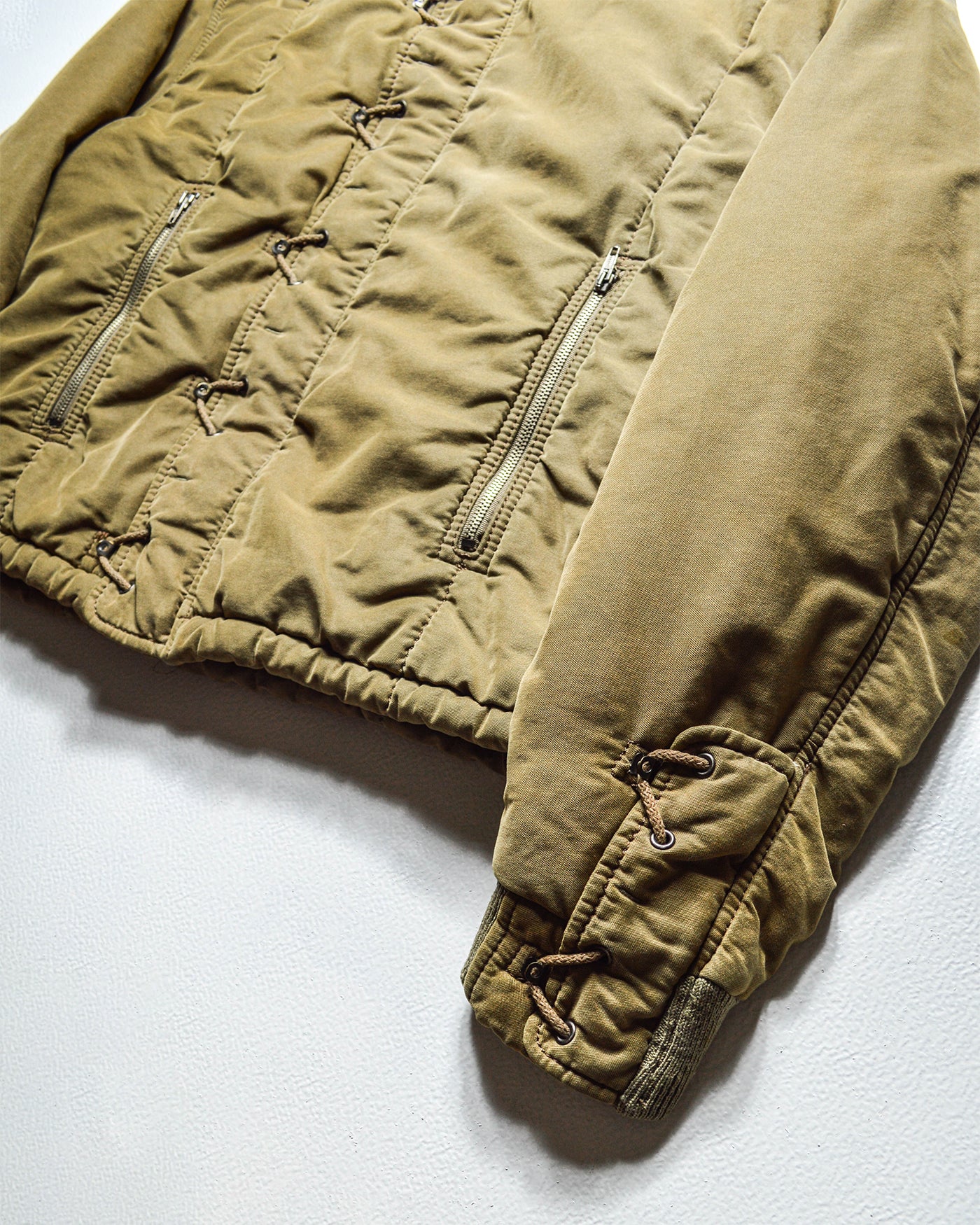 90s Olive Rope Closure Bomber Jacket (~XL~)