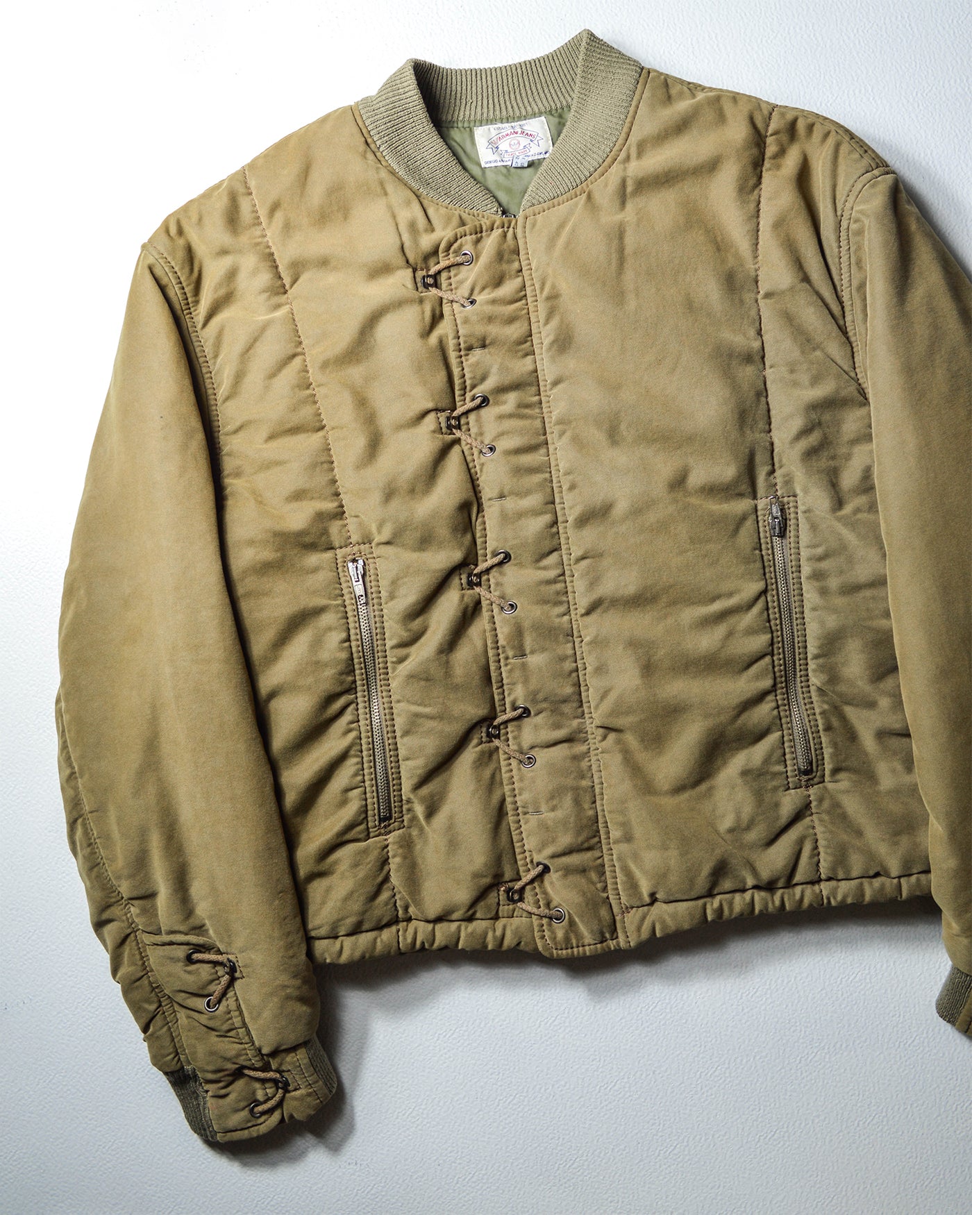 90s Olive Rope Closure Bomber Jacket (~XL~)