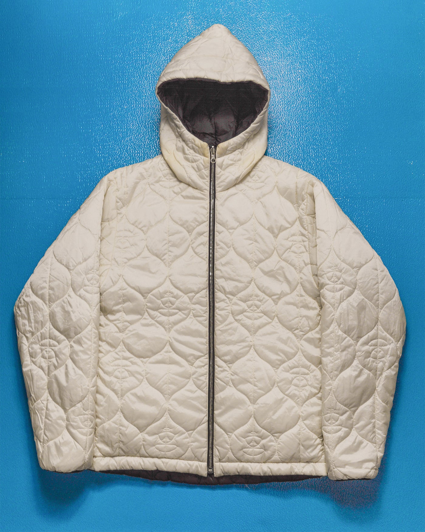 Reversible Onion Quilted Military Liner Style Black / Cream Jacket (M)