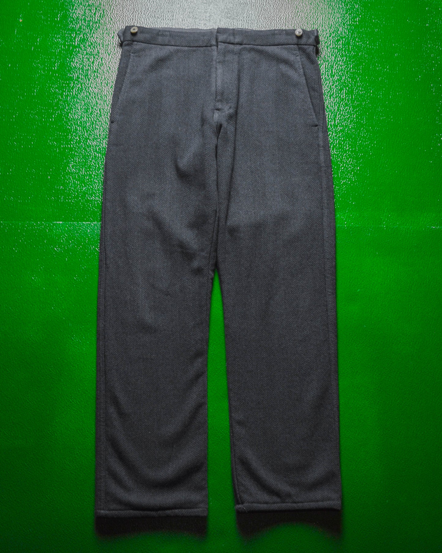 AW1999 "Souvenir Kitsch" Grey Herringbone Pants / Trousers (28~30)