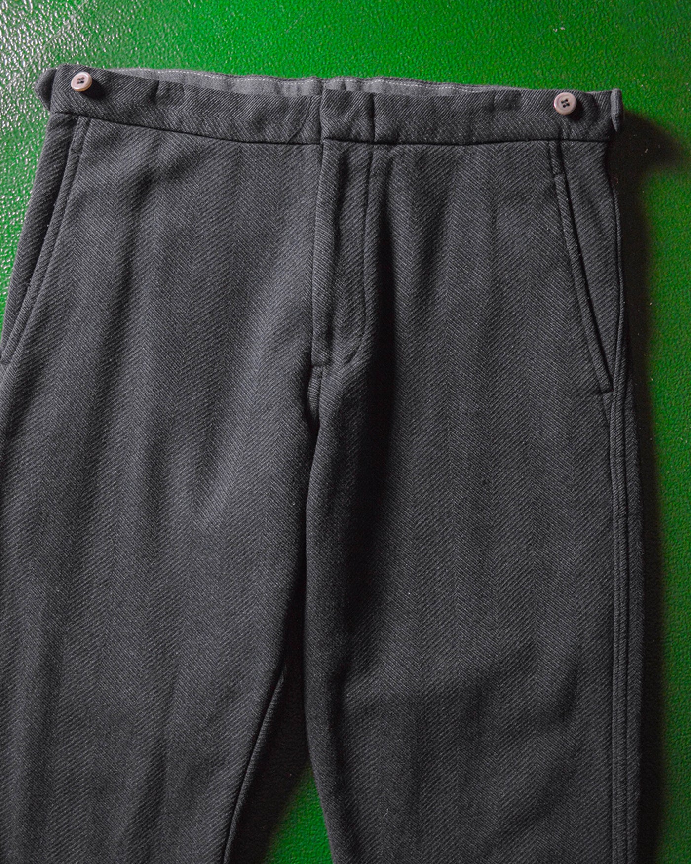 AW1999 "Souvenir Kitsch" Grey Herringbone Pants / Trousers (28~30)