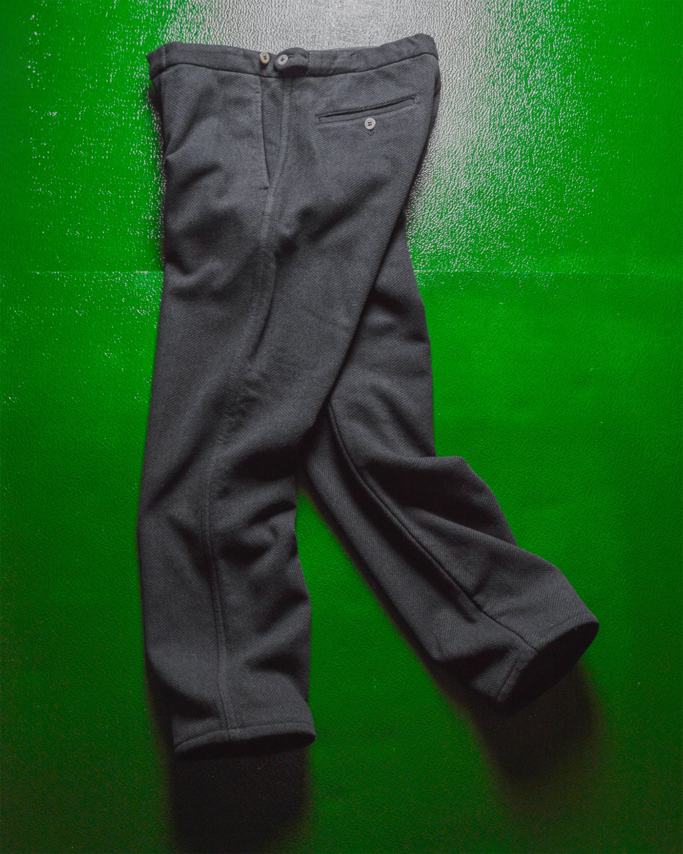 AW1999 "Souvenir Kitsch" Grey Herringbone Pants / Trousers (28~30)