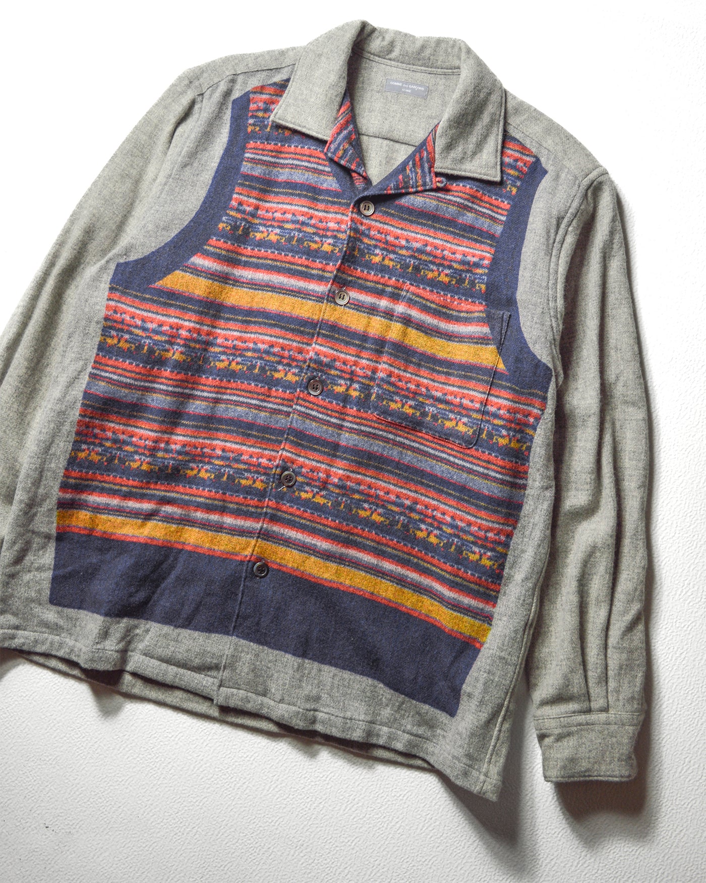 2001 Grandmas Knitted Vest Parody Print Shirt (~M~)