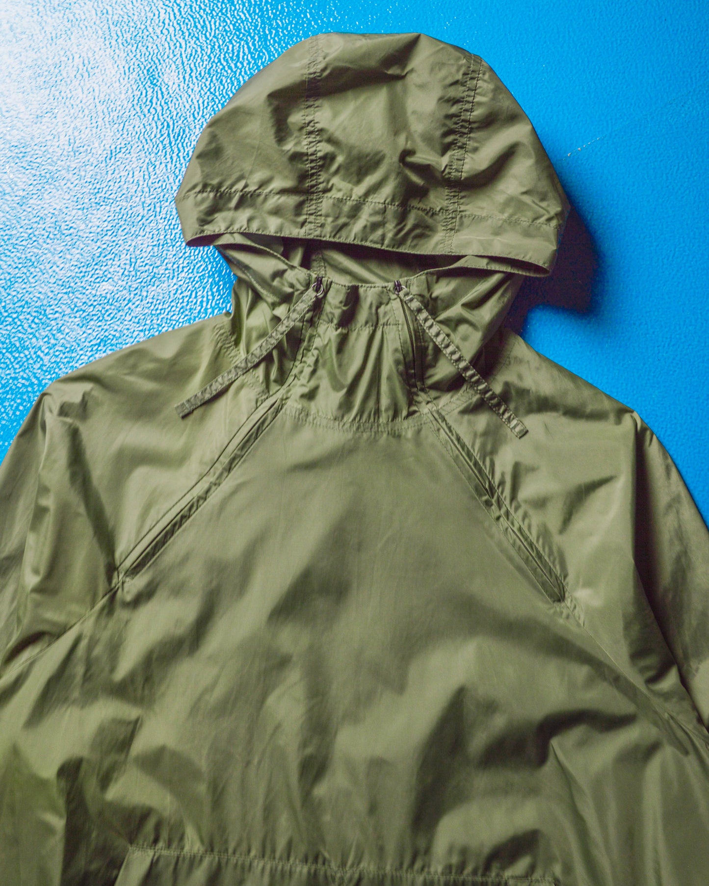 Early 2000s "Parachutech" Dual Zip Green Anorak Jacket (~M~)