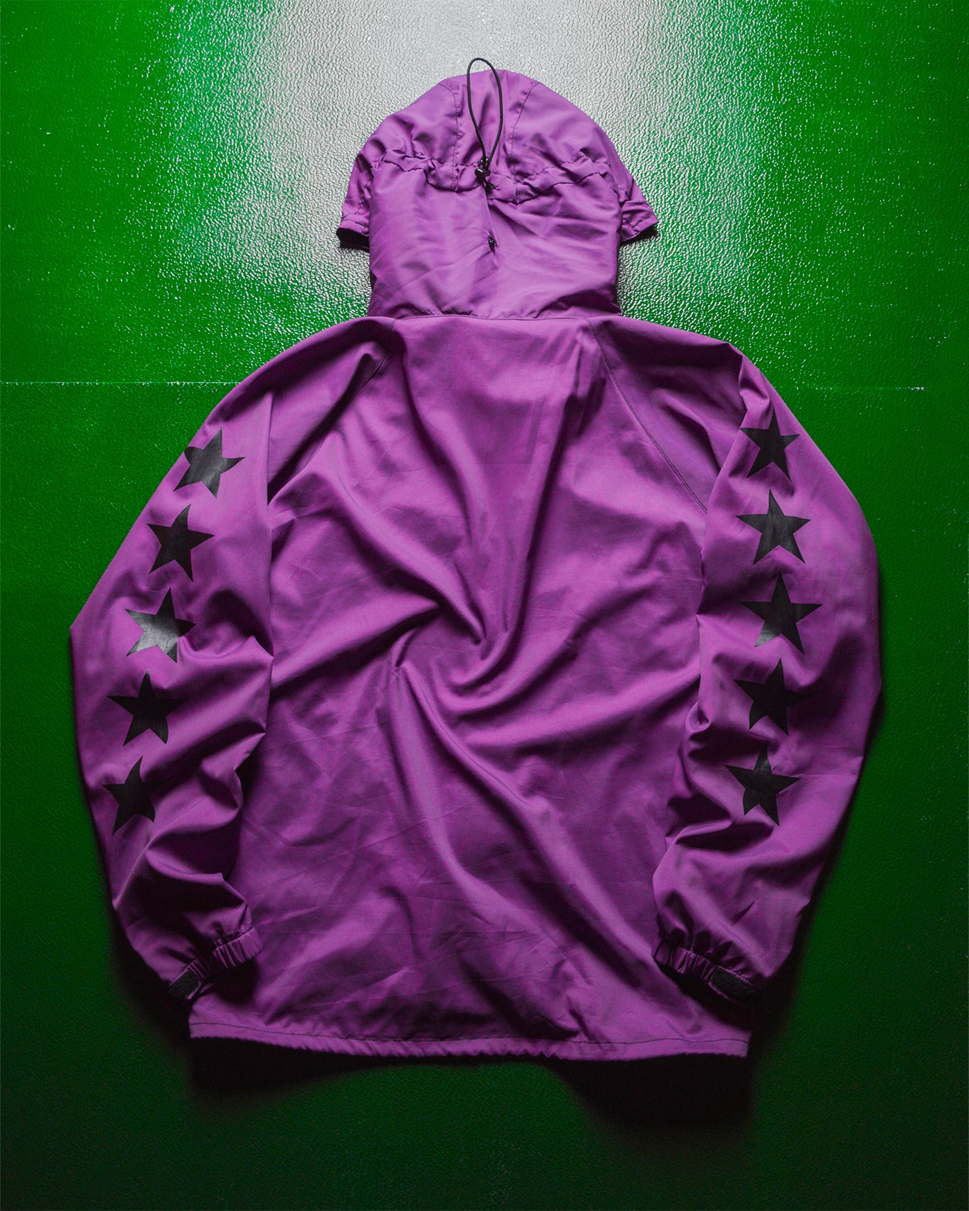 Purple / Black Star Panelled Windbreaker Jacket (S~M)