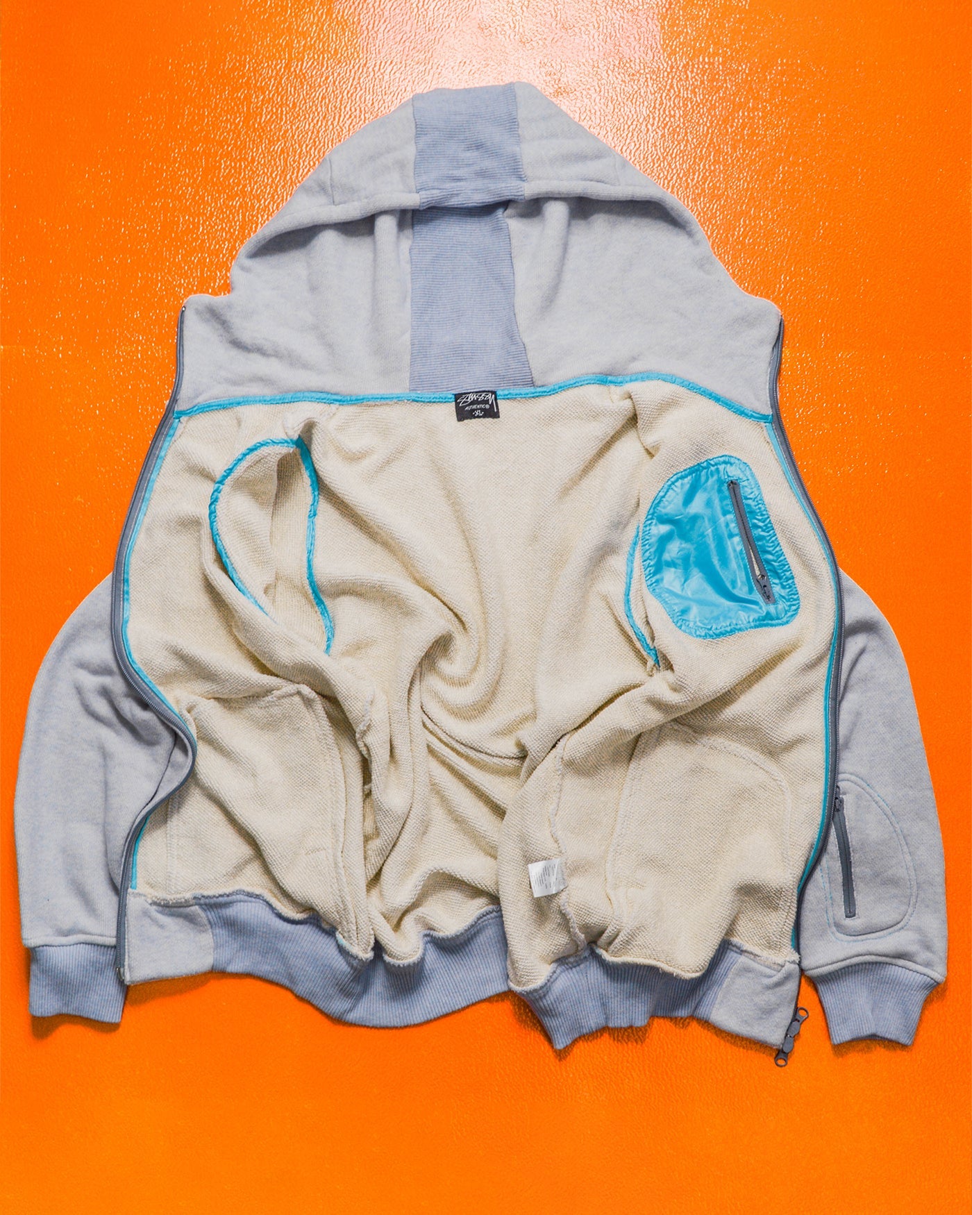 Waffle Knit Zip Up Tactical Hoody (XL)