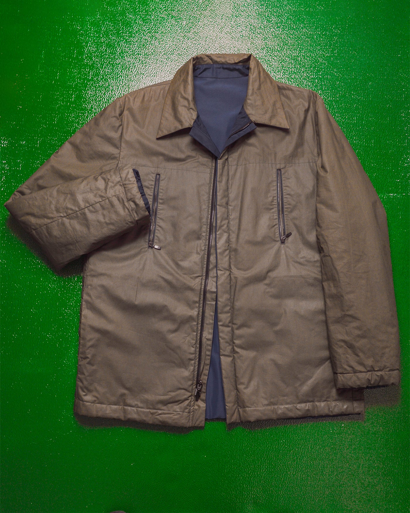 【在庫一掃】 Reversible Mikli Alain Navy shop – (M) Jacket Brown Olive ジャケット・アウター