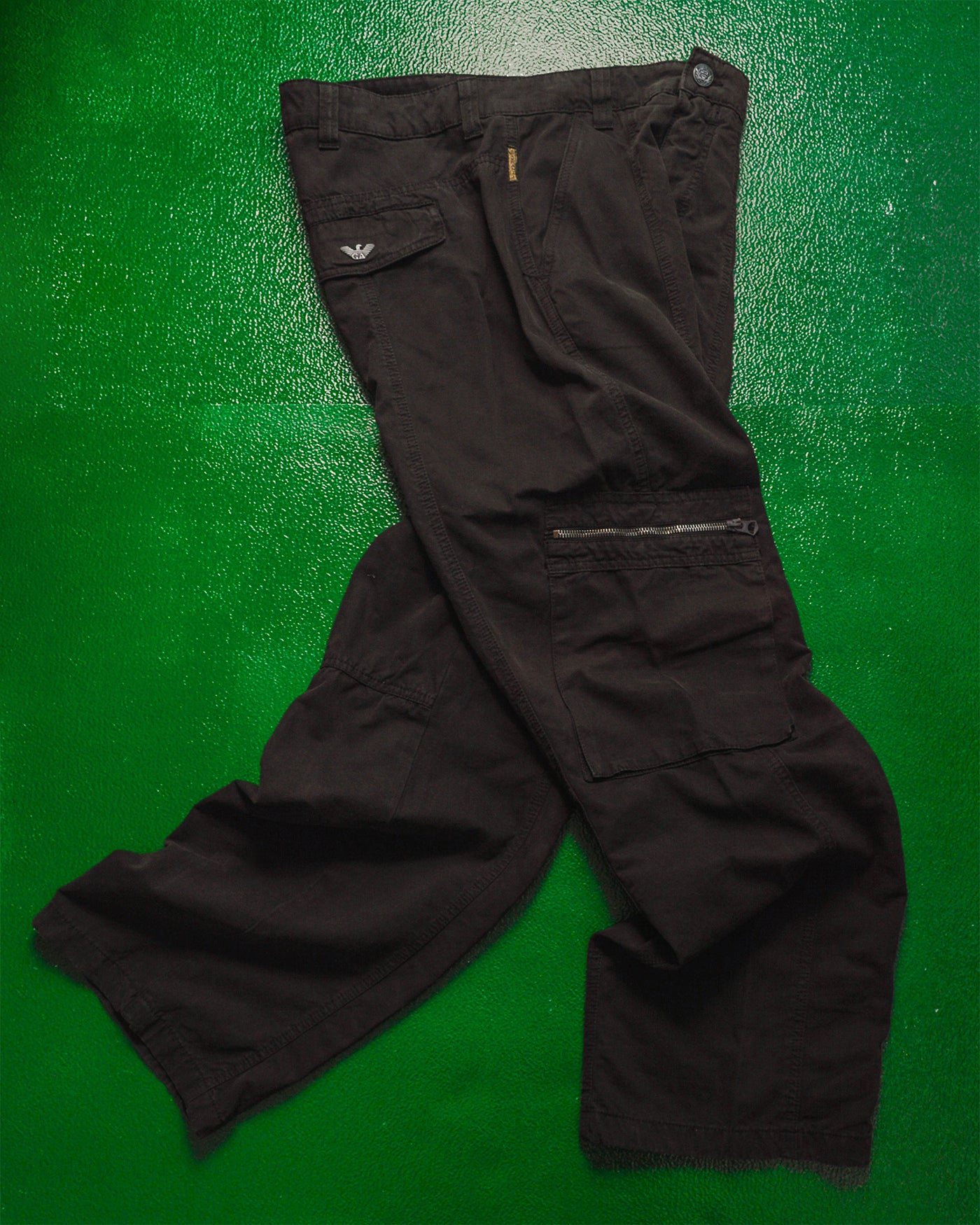 25th Anni Panelled Slanted Pocket Deep Brown Cargo Pants (~34~)