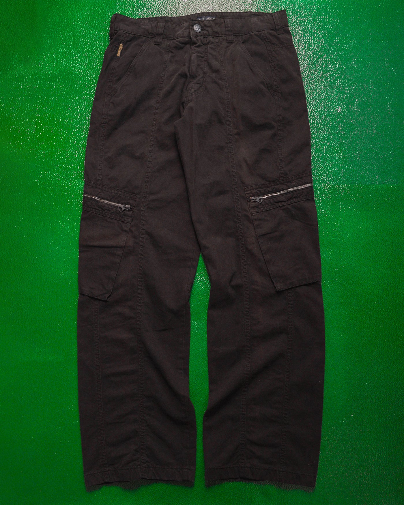 25th Anni Panelled Slanted Pocket Deep Brown Cargo Pants (~34~)
