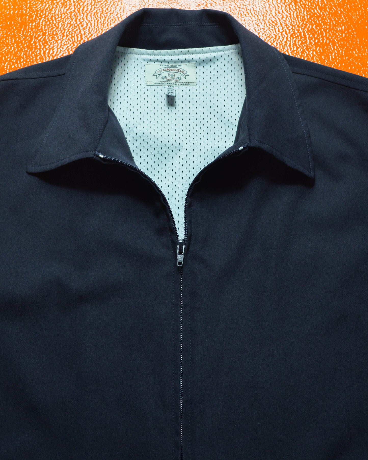 90s Deep Navy Minimal Poly Work Jacket (~L~)