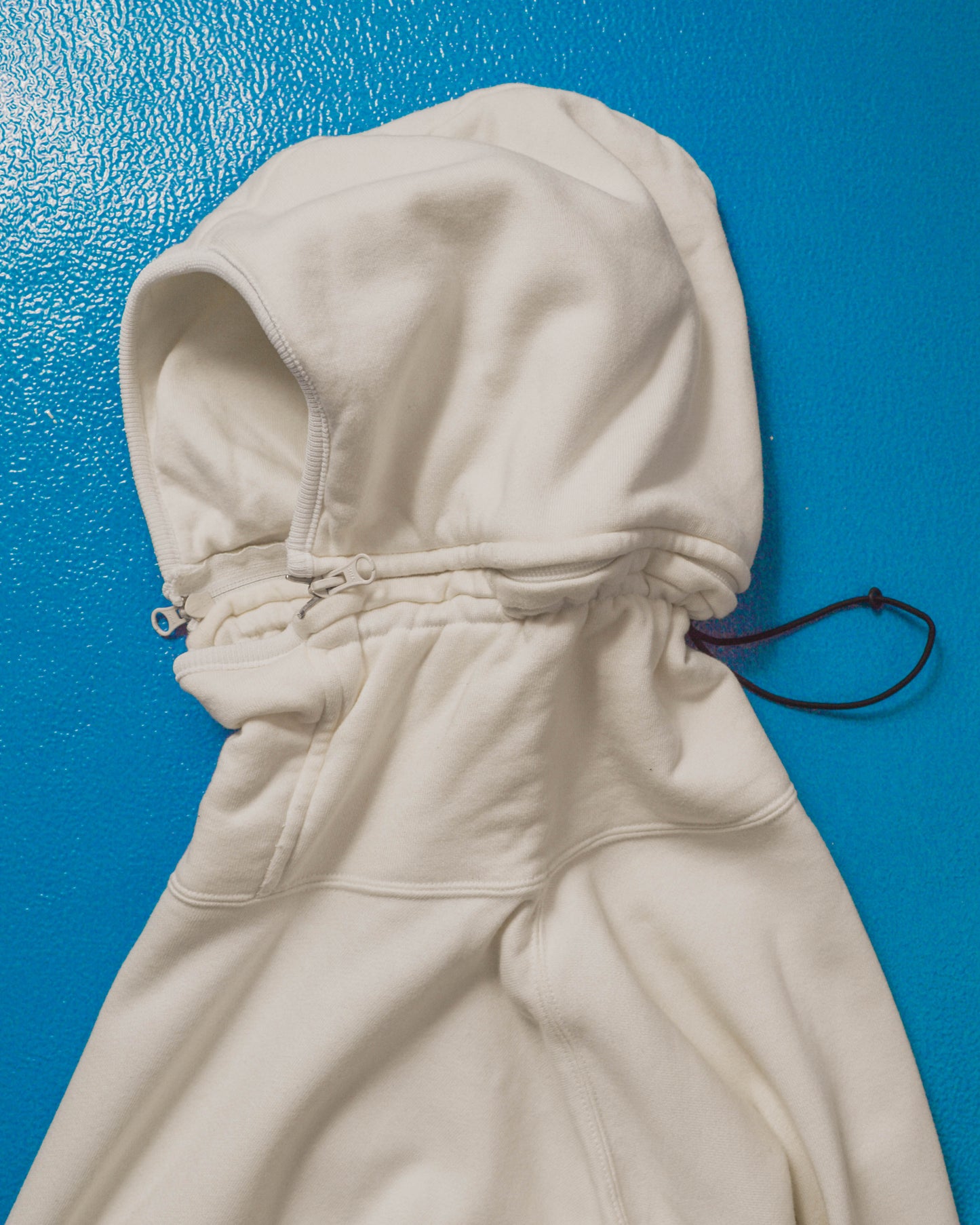 2000 Detachable Hood Off White Hoody (L)