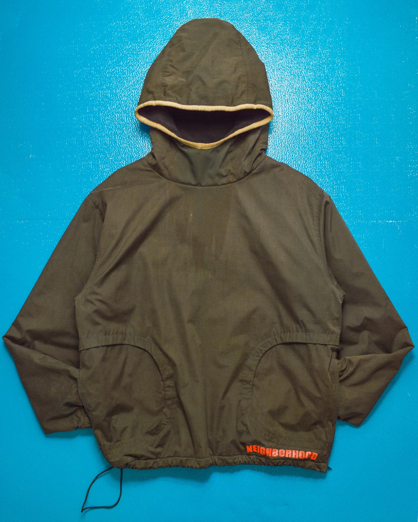 Neighbourhood Skate Line Fleece Lined Smooth Pullover Jacket shop.allenreji