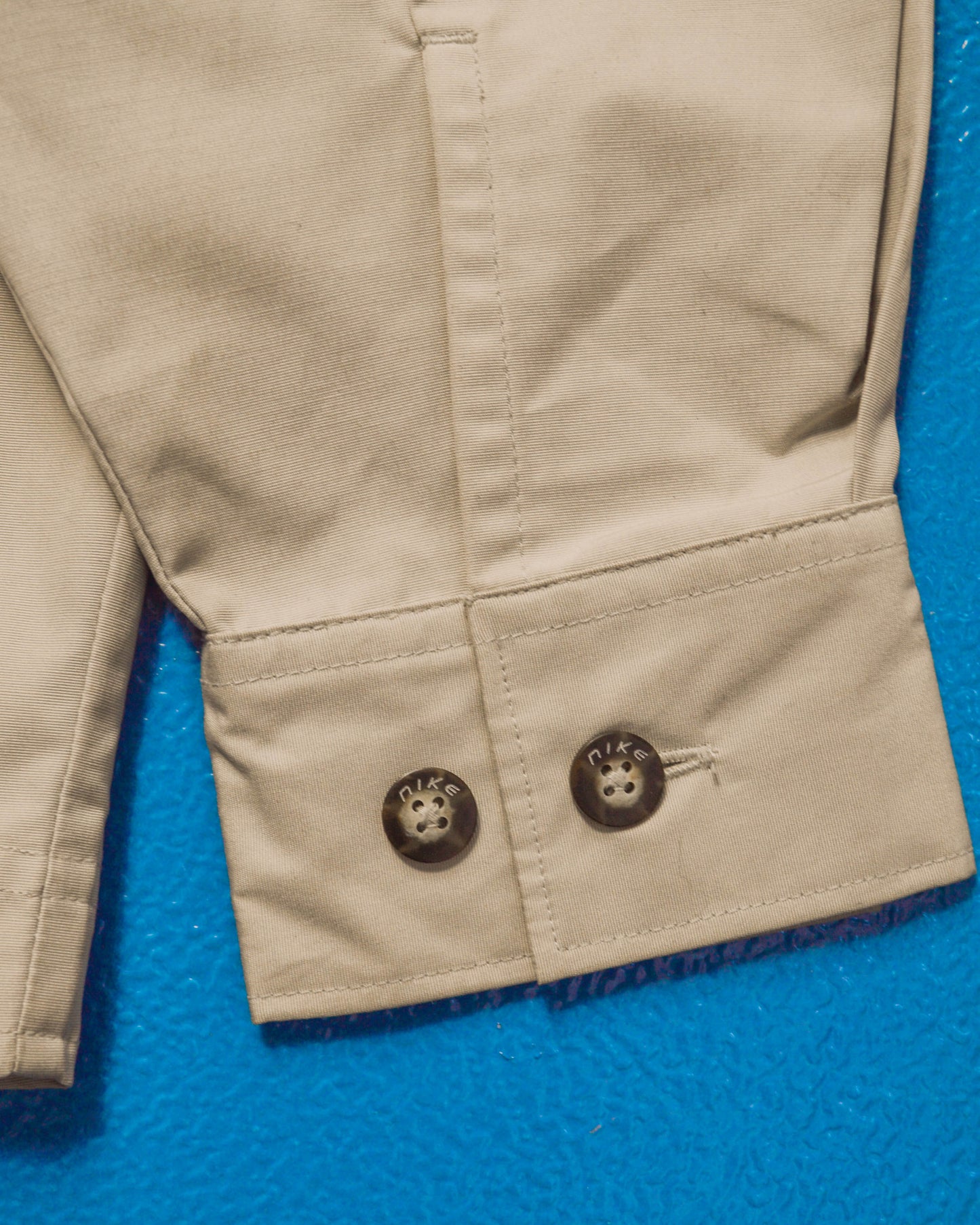 Spring 2000 Beige Tonal Zip Up Work Jacket (M)