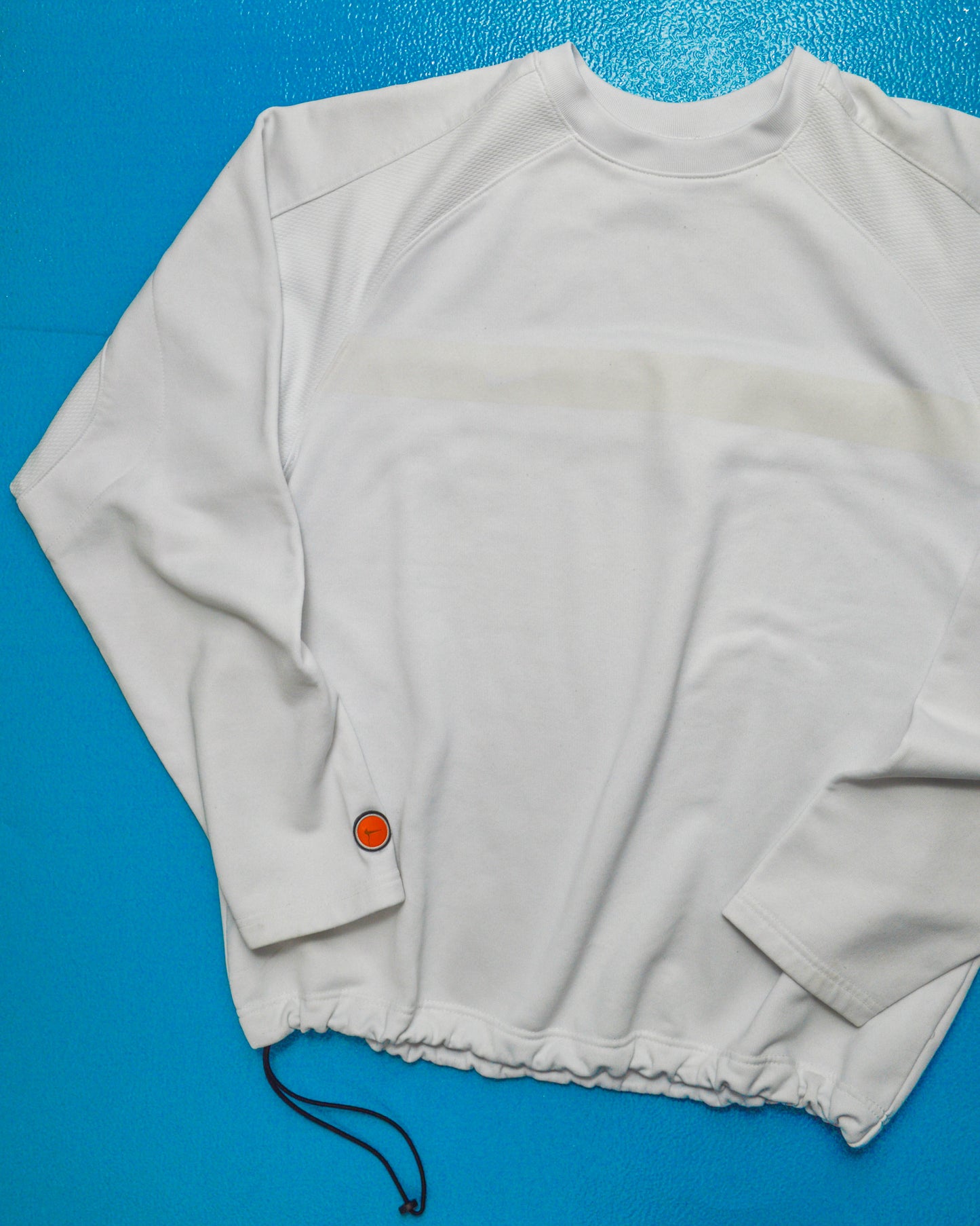 Nike Fall 2001 Textured Mesh Tonal Panelled Pullover Jumper (L)