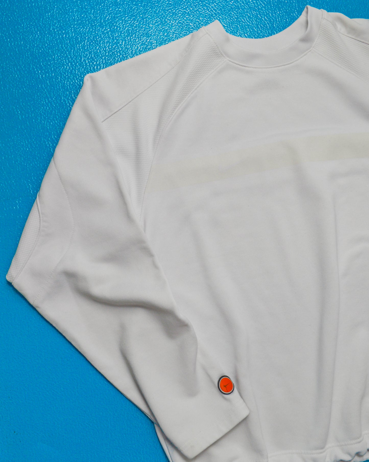 Nike Fall 2001 Textured Mesh Tonal Panelled Pullover Jumper (L)