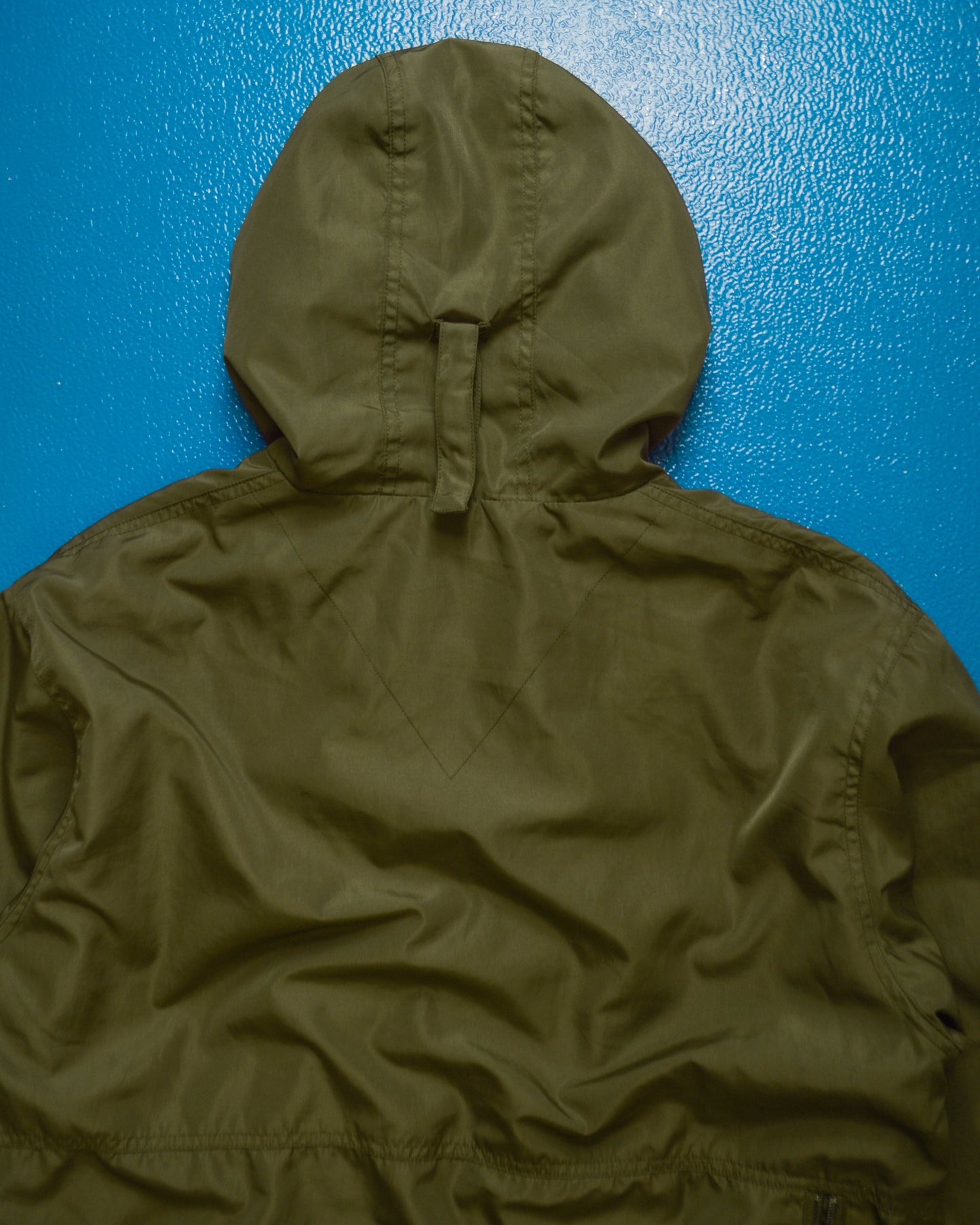 90s Mesh Panel Pocket Technical Olive Windbreaker (S~M)