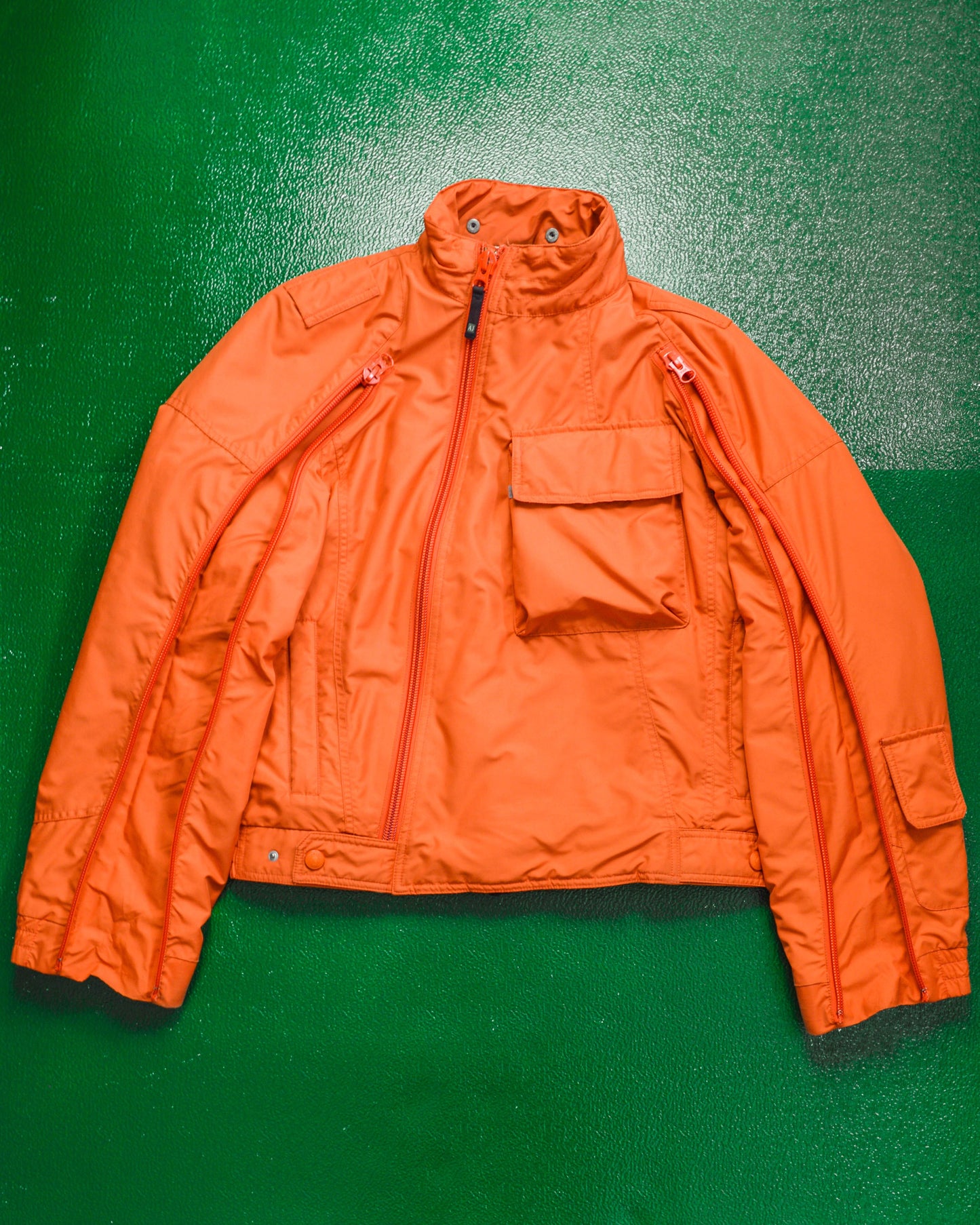 Armani Early 2000s Asymmetrical Technical Moto Jacket (~M~)