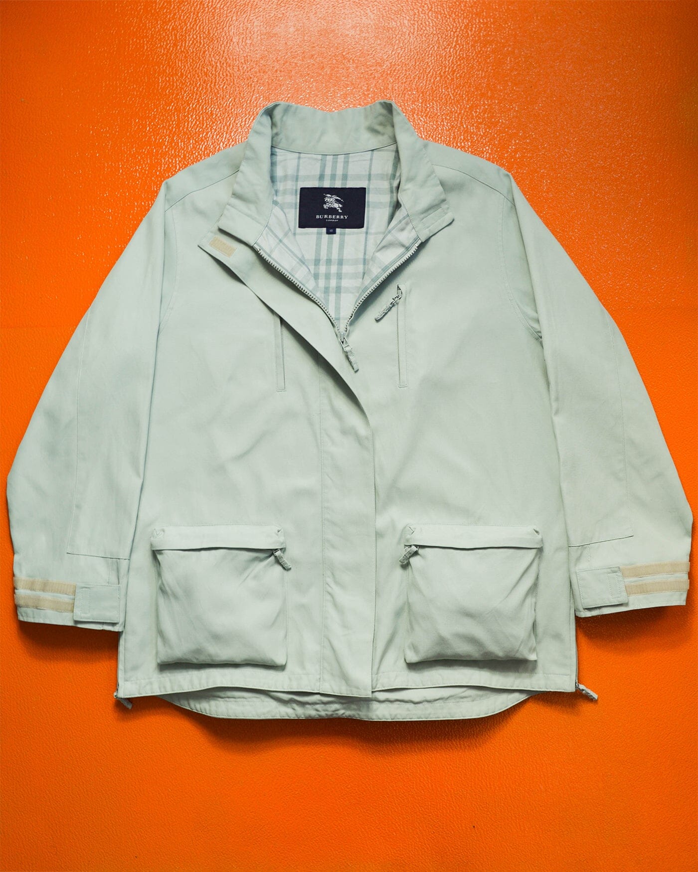 Burberry Blue / Green Tinted 3-d Cargo Pocket Jacket (M~L)