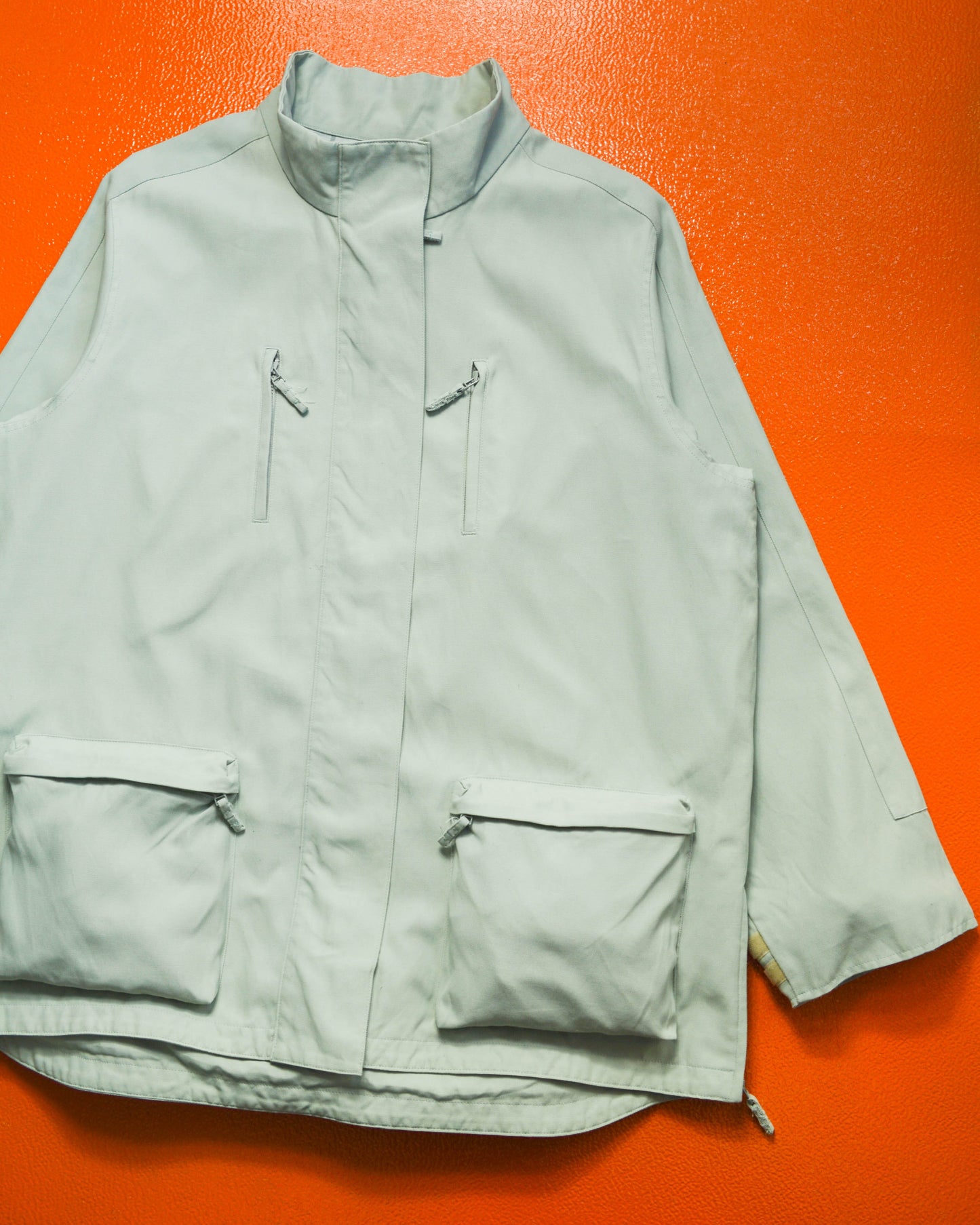 Burberry Blue / Green Tinted 3-d Cargo Pocket Jacket (M~L)