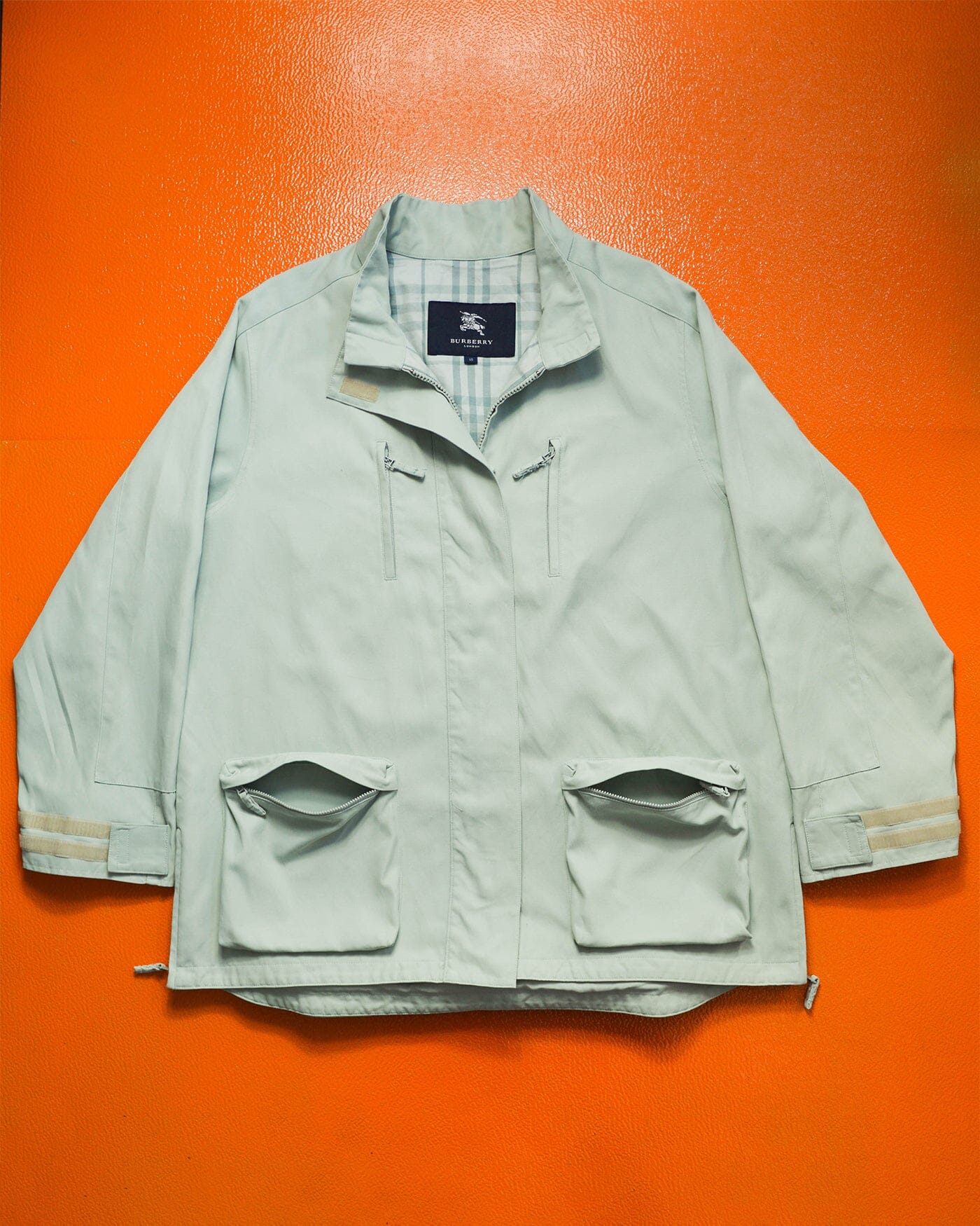 Burberry Blue / Green Tinted 3-d Cargo Pocket Jacket (M~L)