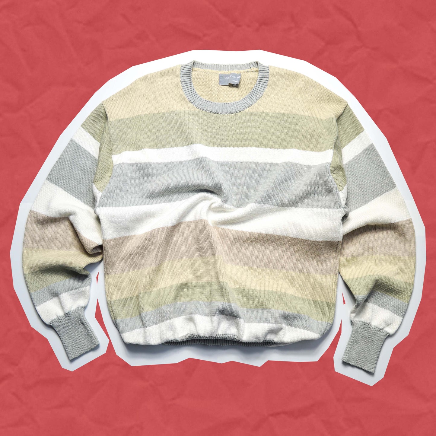 Comme Des Garçons Homme 1989 Pastelle Striped Knit (~M~)