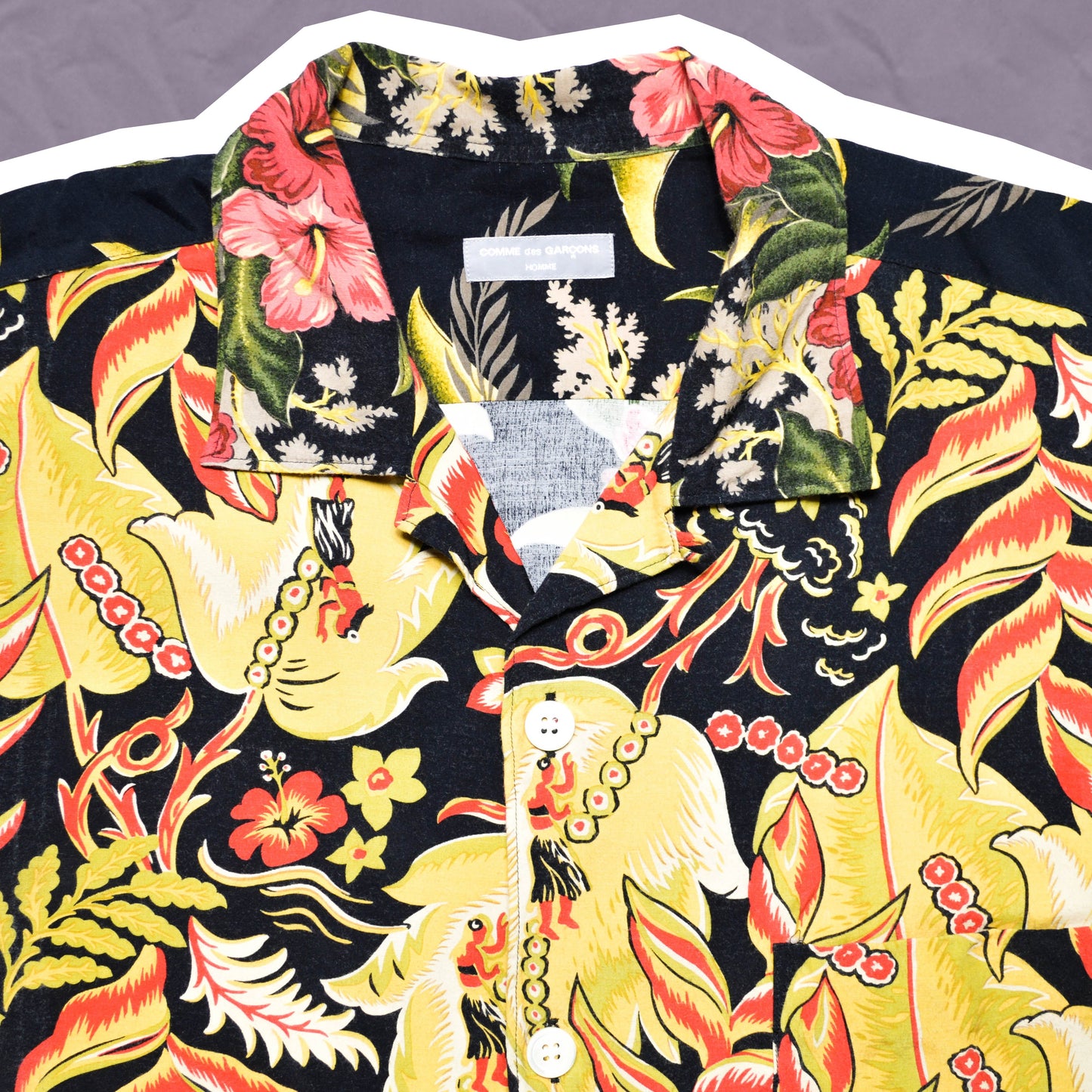 Comme Des Garçons Homme 2000 Hawaiian Shirt (~L~)