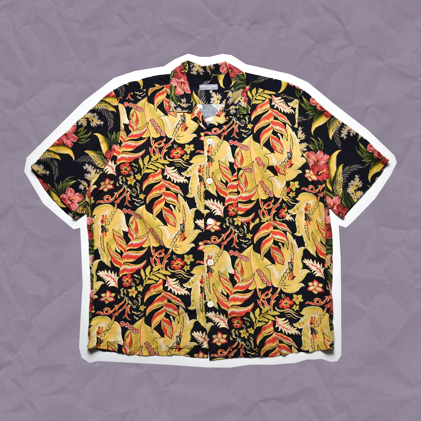 Comme Des Garçons Homme 2000 Hawaiian Shirt (~L~)
