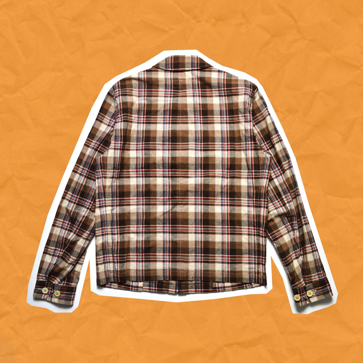 Comme Des Garçons Homme 2002 Light Plaid Jacket Jacket (M)