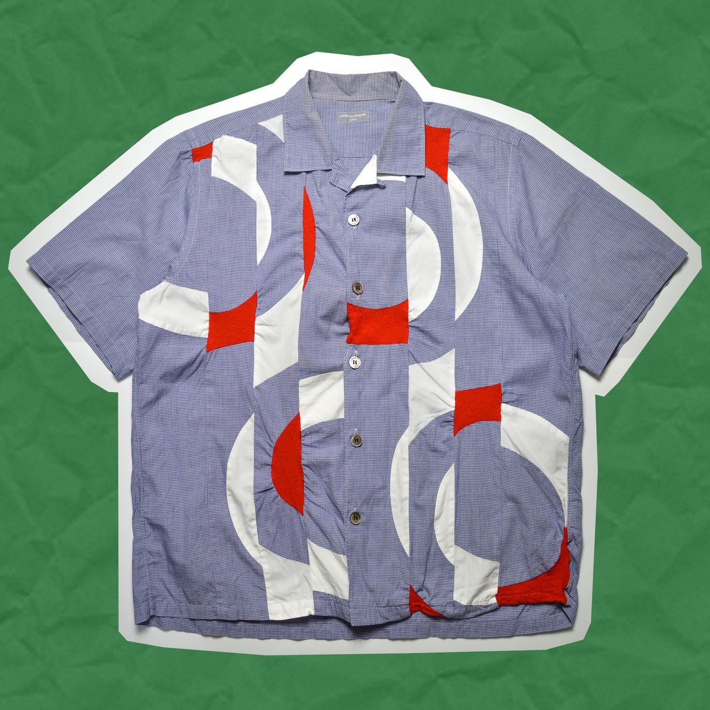 Comme Des Garçons Homme Asymmetrical Multi-Panelled Shirt (M~L)
