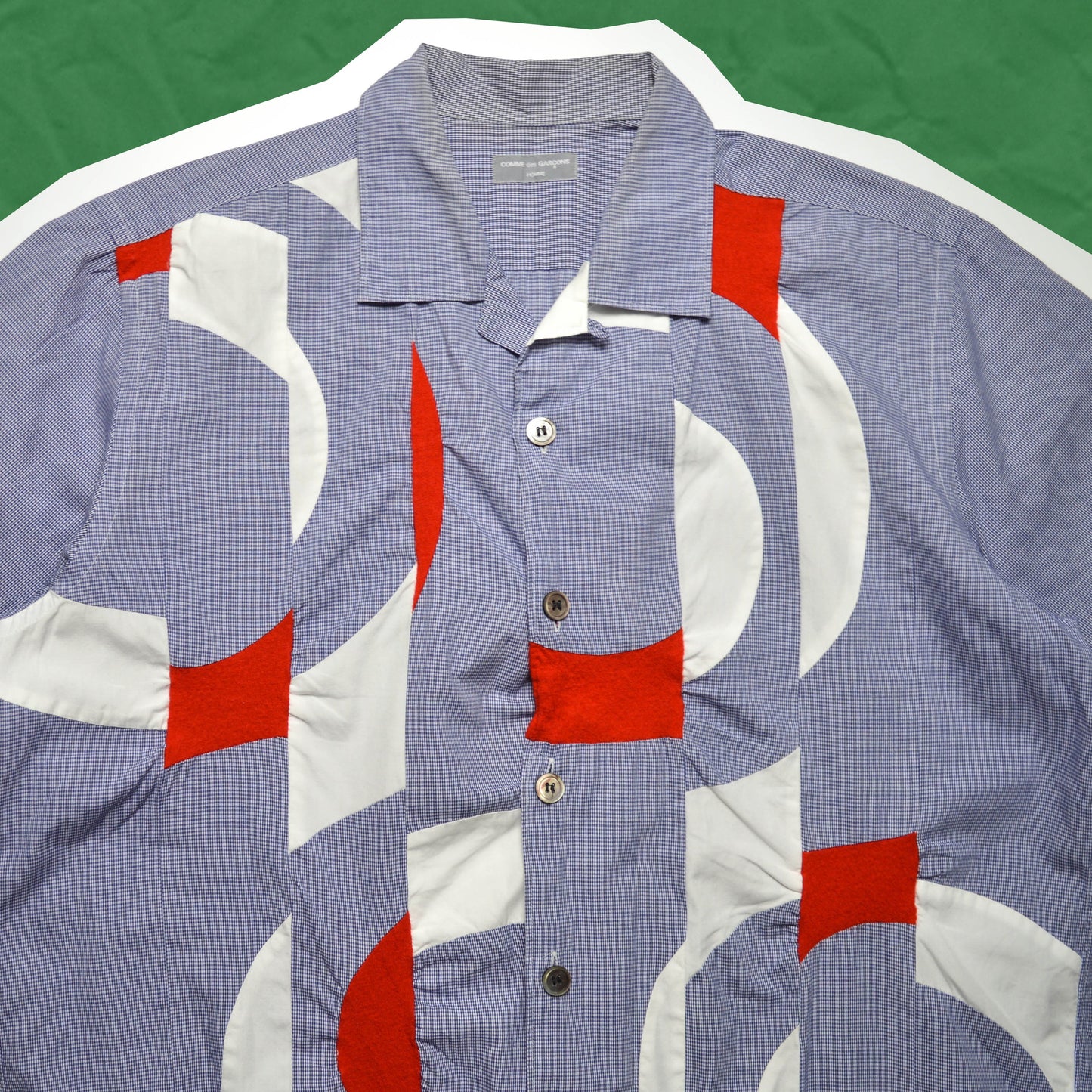 Comme Des Garçons Homme Asymmetrical Multi-Panelled Shirt (M~L)