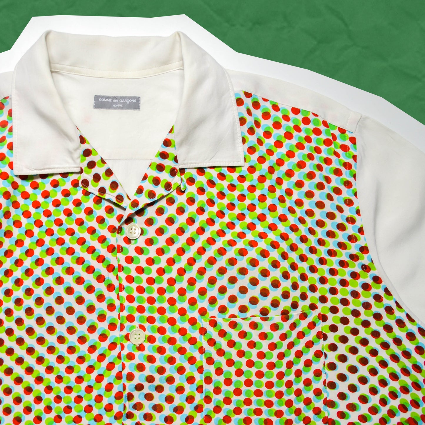 Comme Des Garçons Homme Bokeh Rayon Shirt from 2000 (M~L)