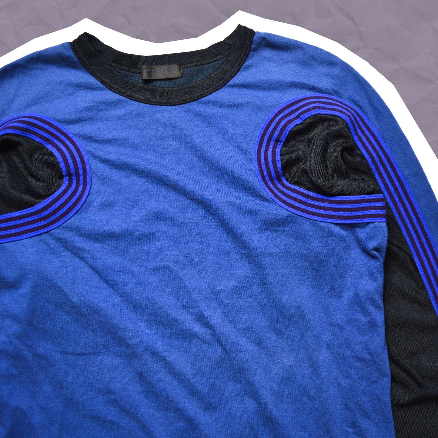Comme Des Garçons Homme Plus 2002 Striped Panelled Track Longsleeve (~M~)