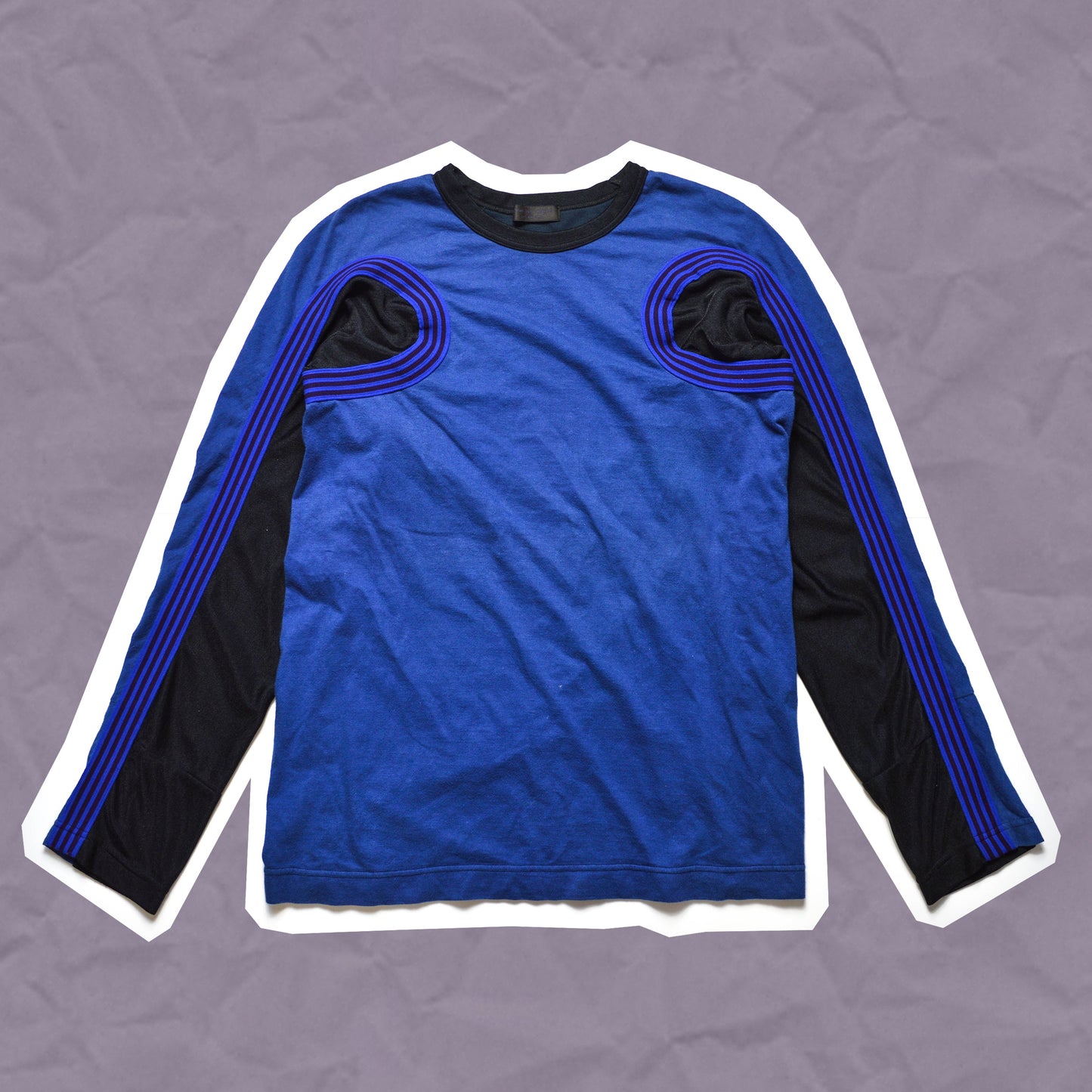 Comme Des Garçons Homme Plus 2002 Striped Panelled Track Longsleeve (~M~)