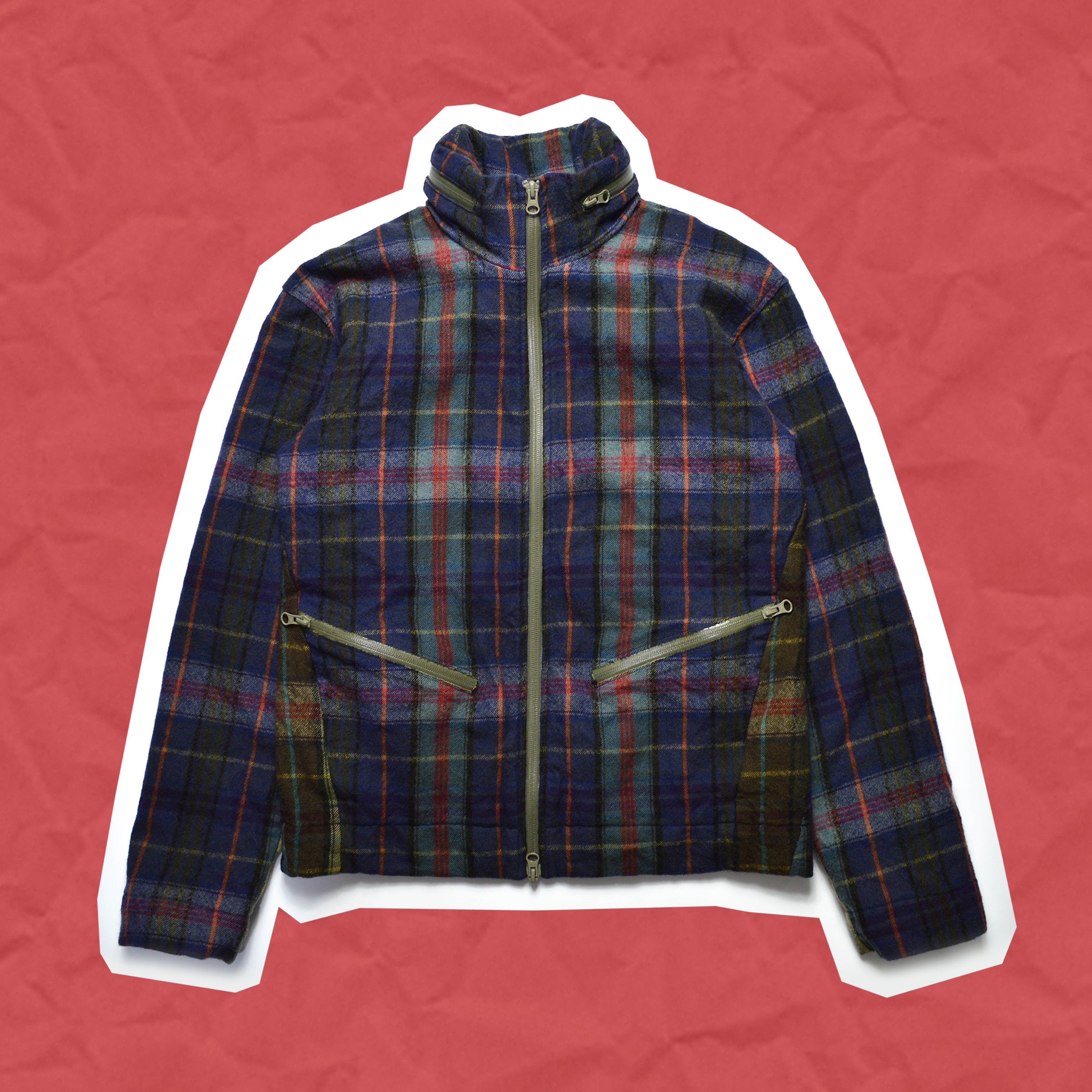 Comme Des Garcons Shirt 2008 Plaid Panelled Jacket (S) – shop