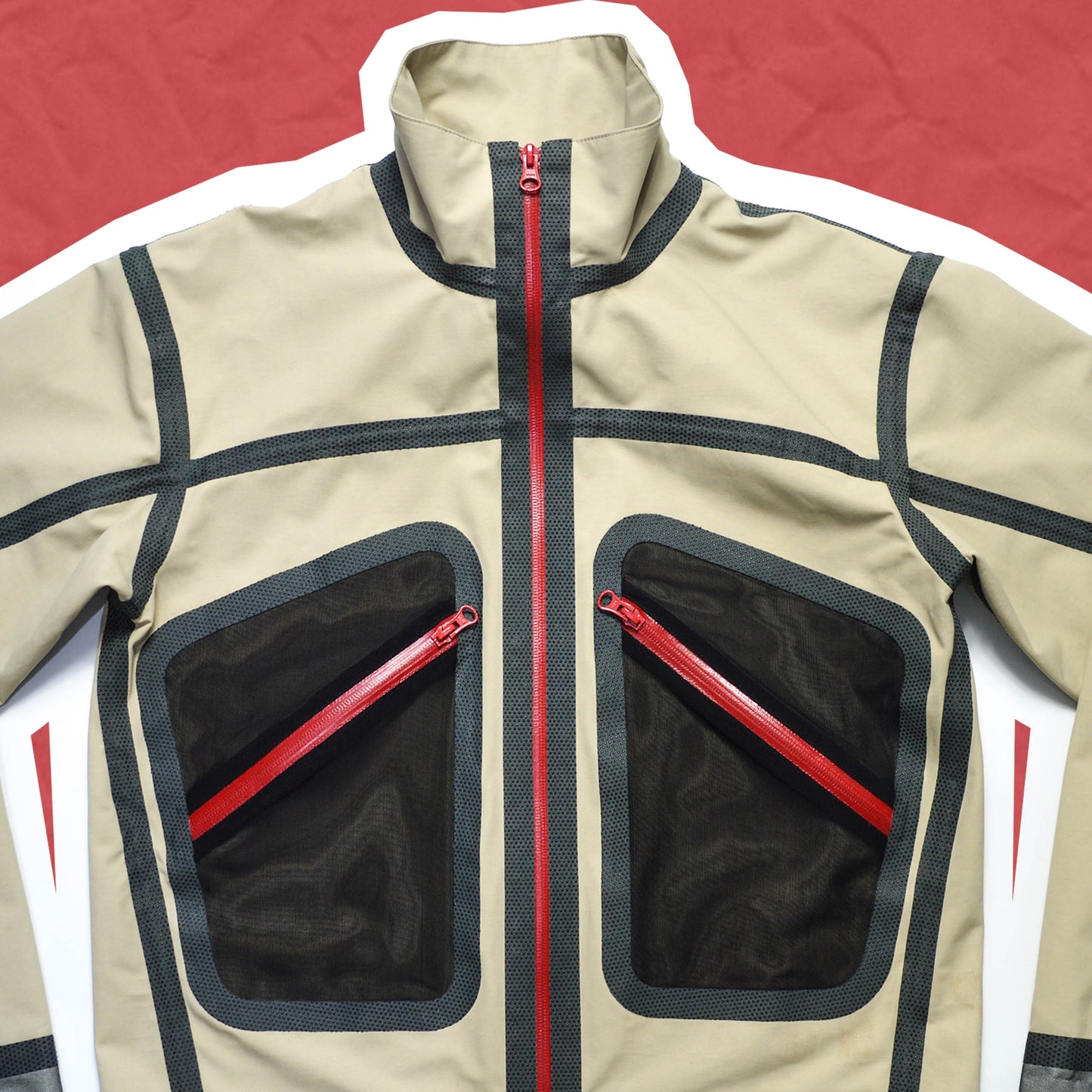 Comme Des Garçons Shirt 2008 Taped Seam Track Jacket (S~M)