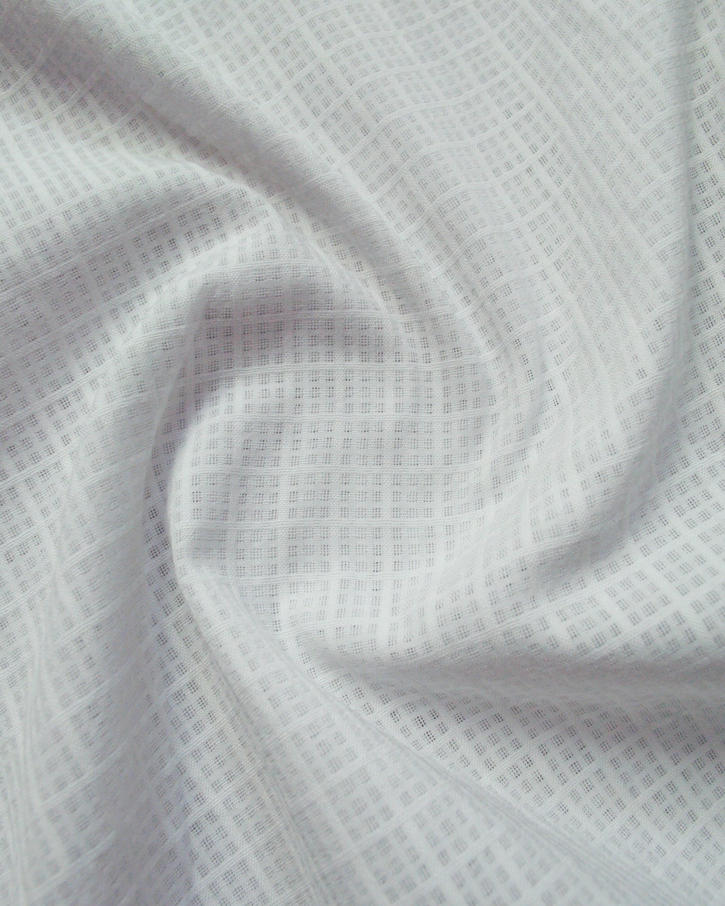 Comme Des Garçons Shirt 90s Grid Lace / Mesh 3/4 Zip Shirt (L~XL)