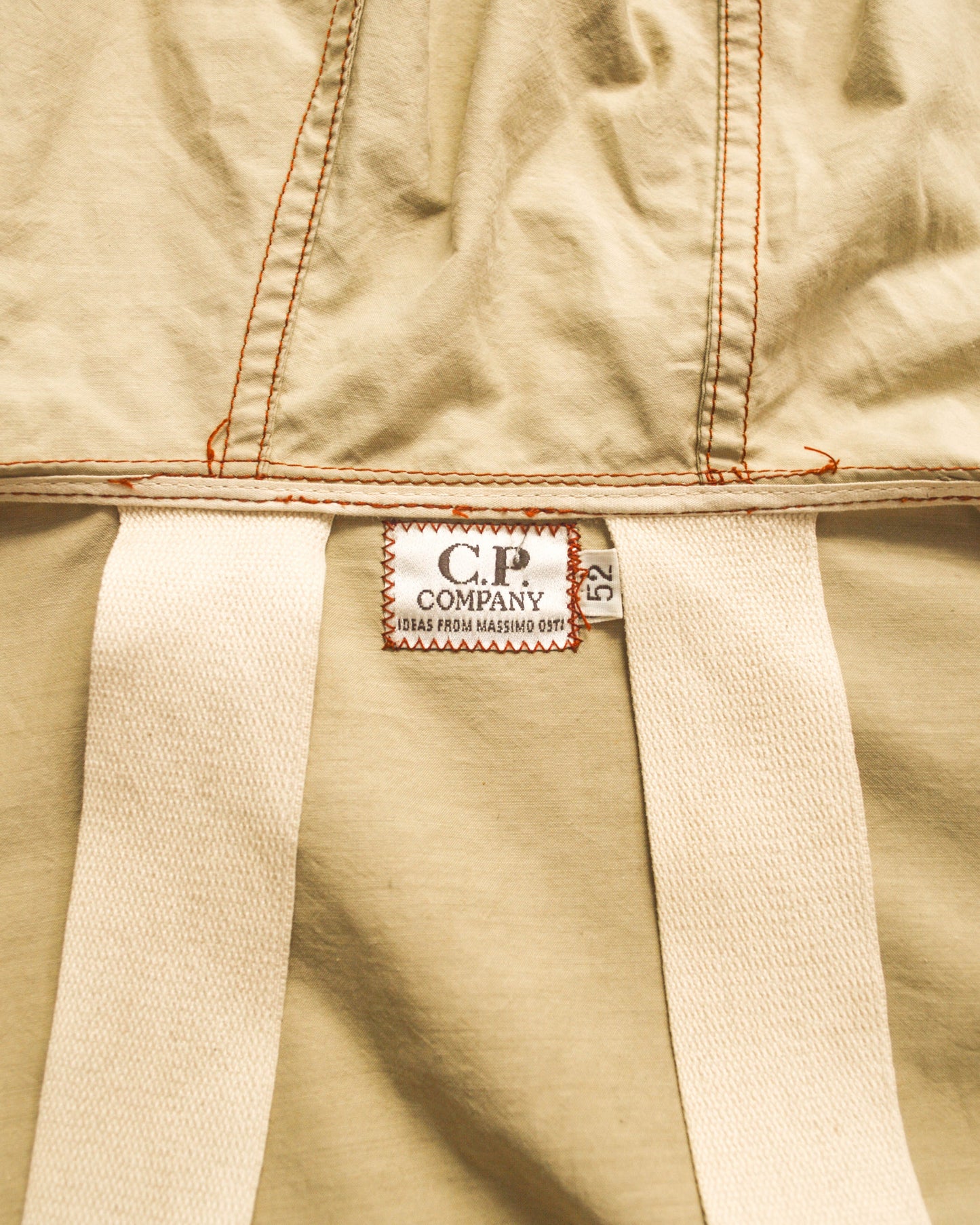 C.P. Company 1990 Ideas from Massimo Osti Weathered Material Processed Cargo Jacket with Internal Carry Straps (~XXL~)
