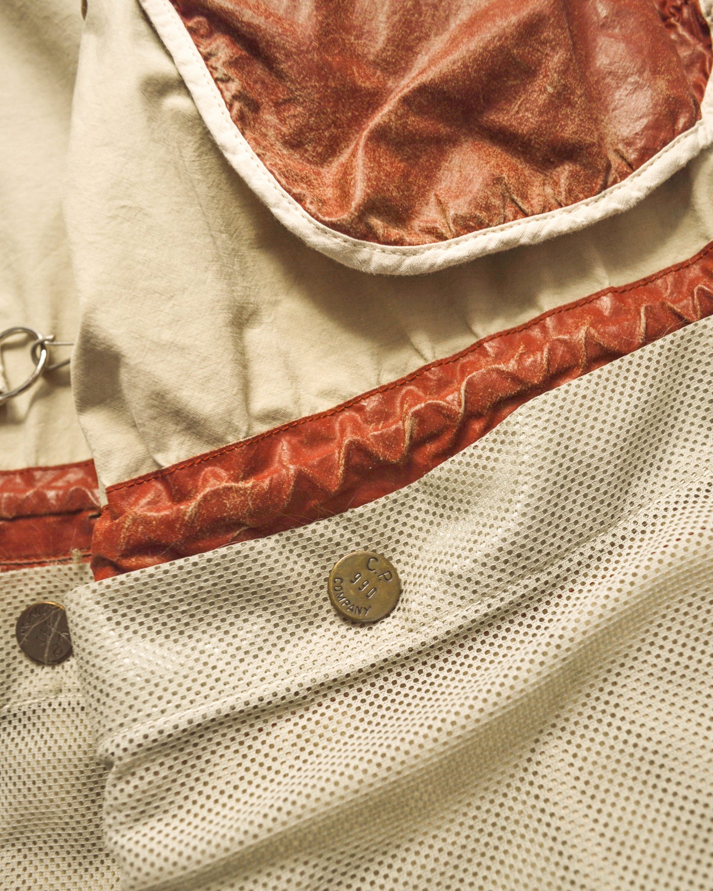 C.P. Company 1990 Ideas from Massimo Osti Weathered Material Processed Cargo Jacket with Internal Carry Straps (~XXL~)