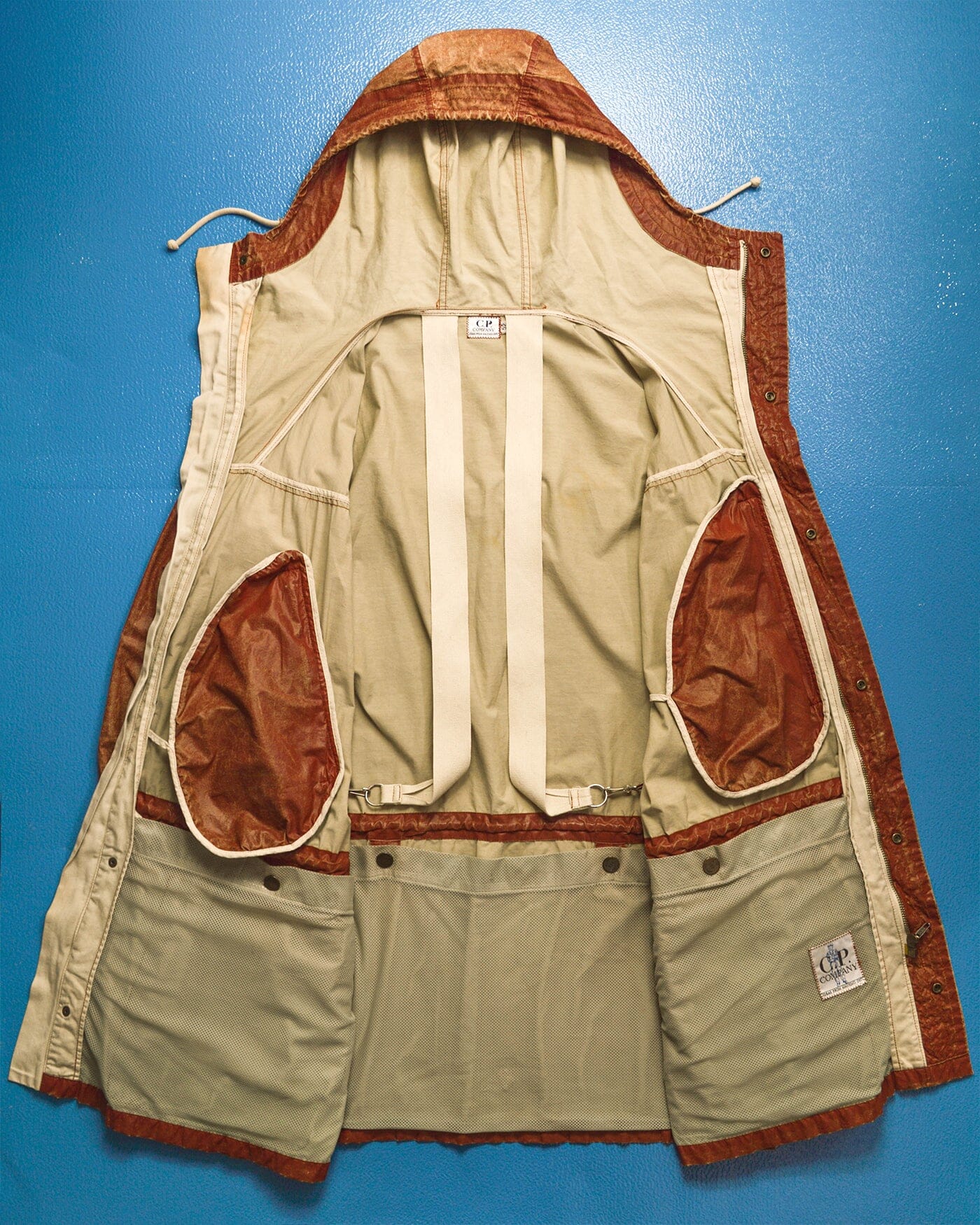 C.P. Company 1990 Ideas from Massimo Osti Weathered Material Processed Cargo Jacket with Internal Carry Straps (~XXL~)