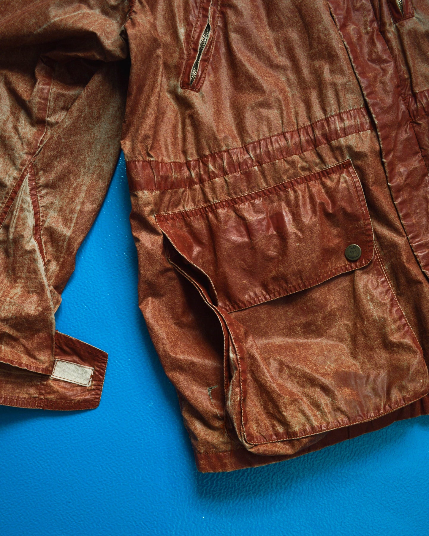 C.P. Company 1990 Ideas from Massimo Osti Weathered Material Processed Cargo Jacket with Internal Carry Straps (~XXL~)
