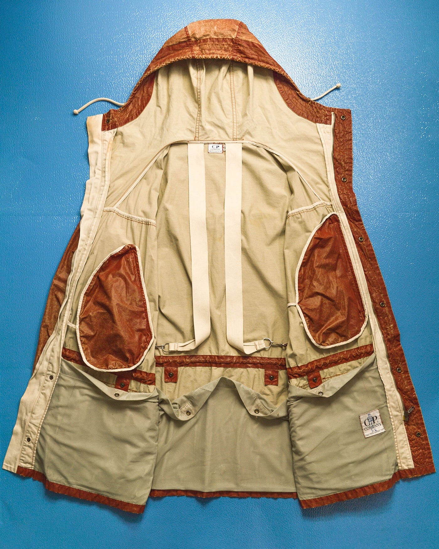 C.P. Company 1990 Ideas from Massimo Osti Weathered Material Processed Cargo Jacket with Internal Carry Straps (~XXL~)