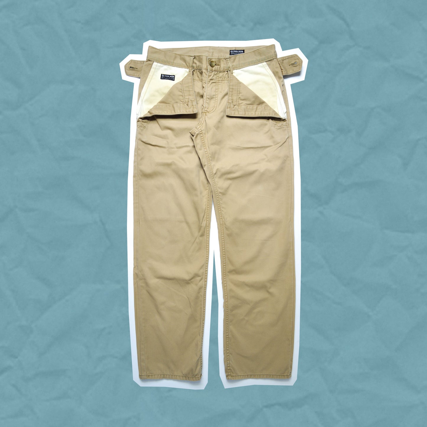 Final Home Beige Button Down Flap Pants (~30~)