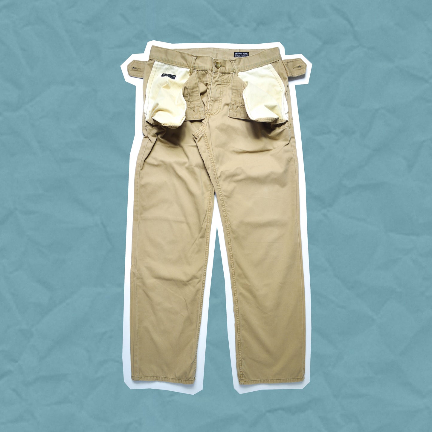 Final Home Beige Button Down Flap Pants (~30~)